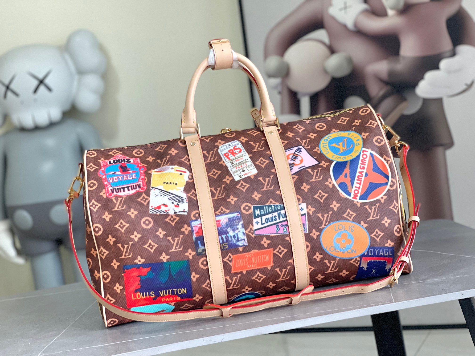 Louis Vuitton Keepall Bandoulière 50 Travel Bag - Image 3