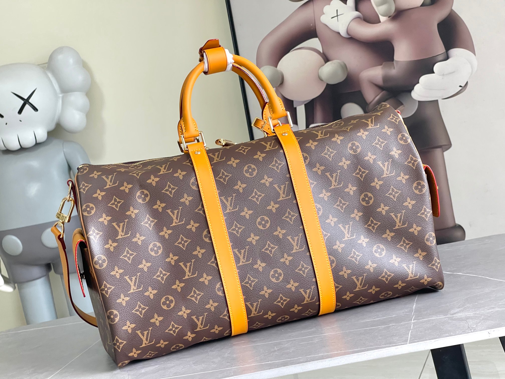 Louis Vuitton Keepall Bandoulière 50 Travel Bag M14735 - Image 3