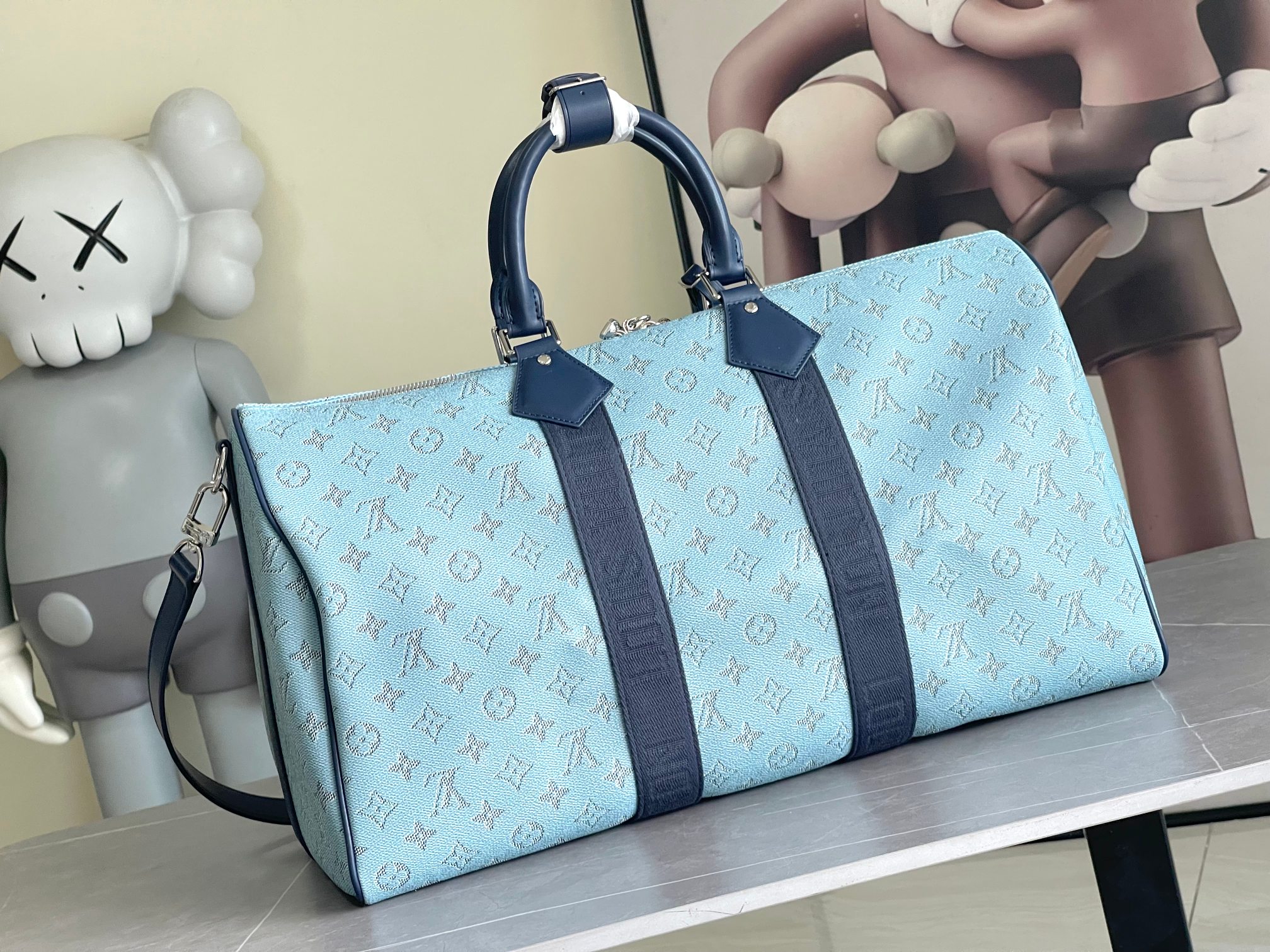 Louis Vuitton Keepall Bandoulière 50 Travel Bag - Image 3