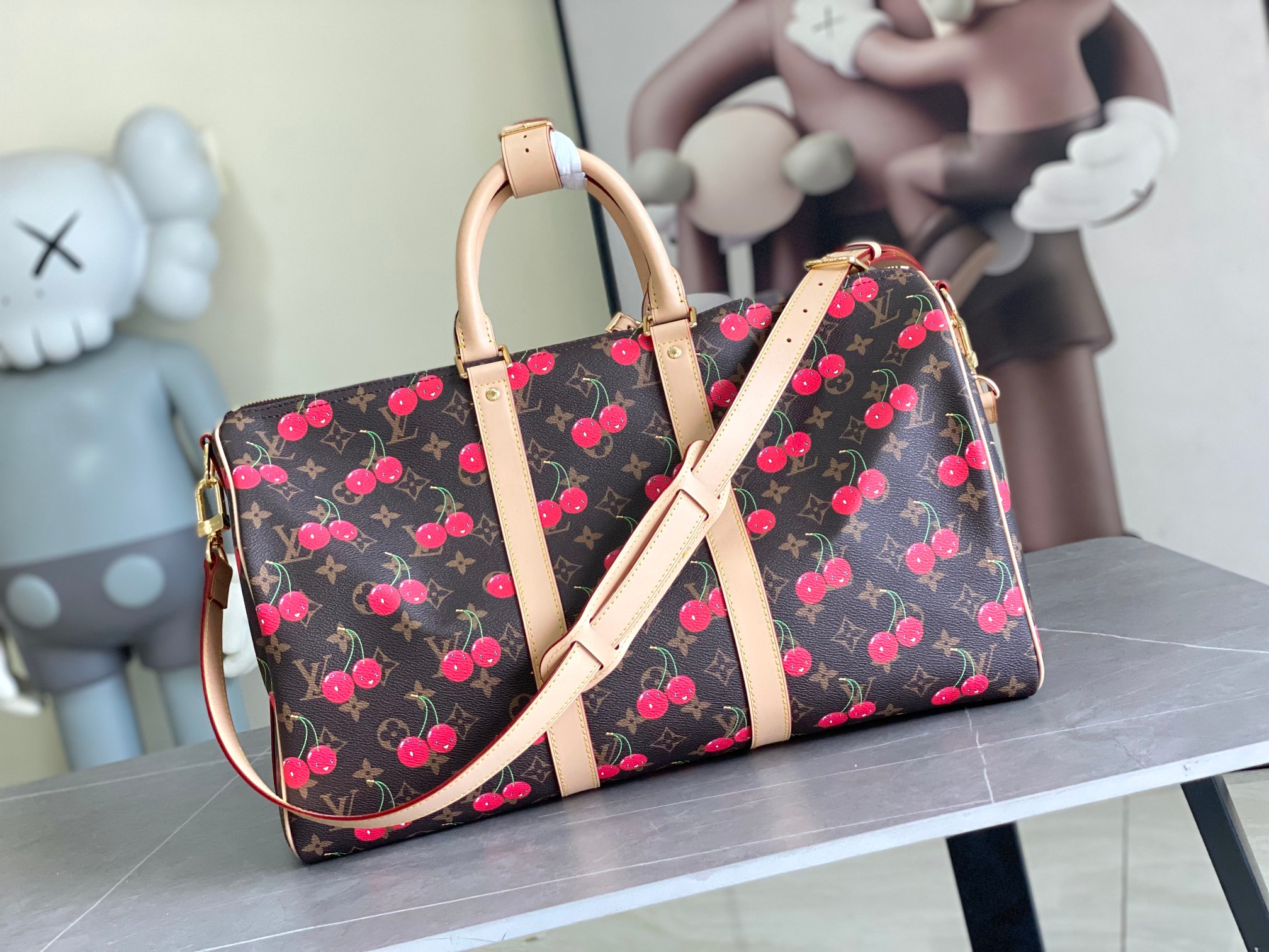 Louis Vuitton Keepall Bandoulière 45 Travel Bag - Image 3