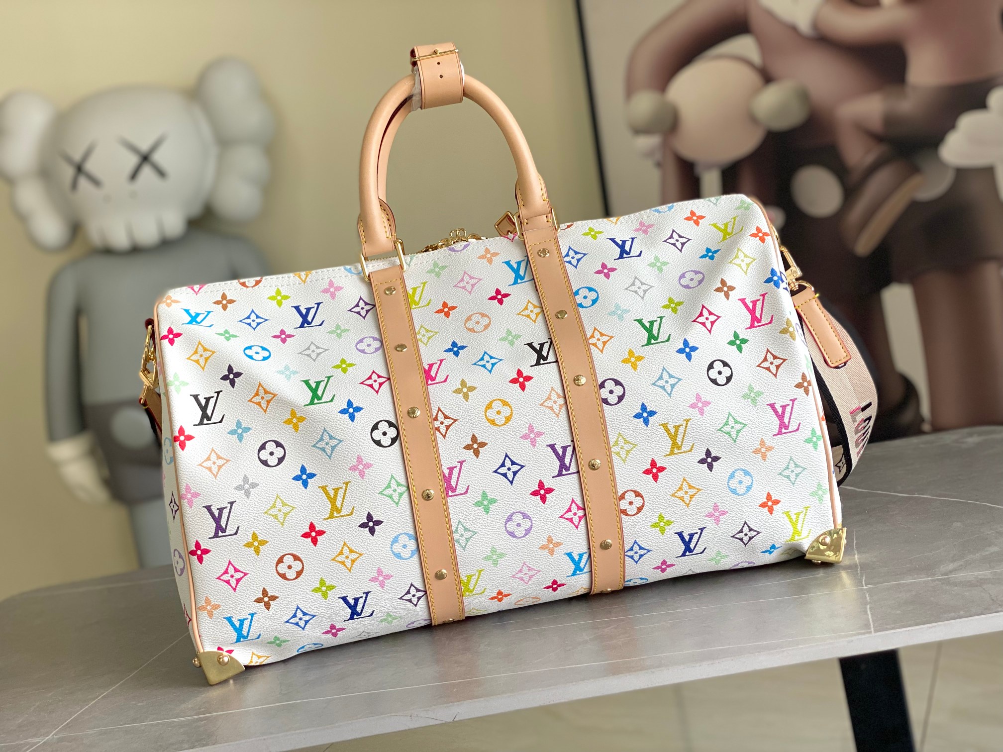 Louis Vuitton Keepall Bandoulière 45 Travel Bag - Image 3