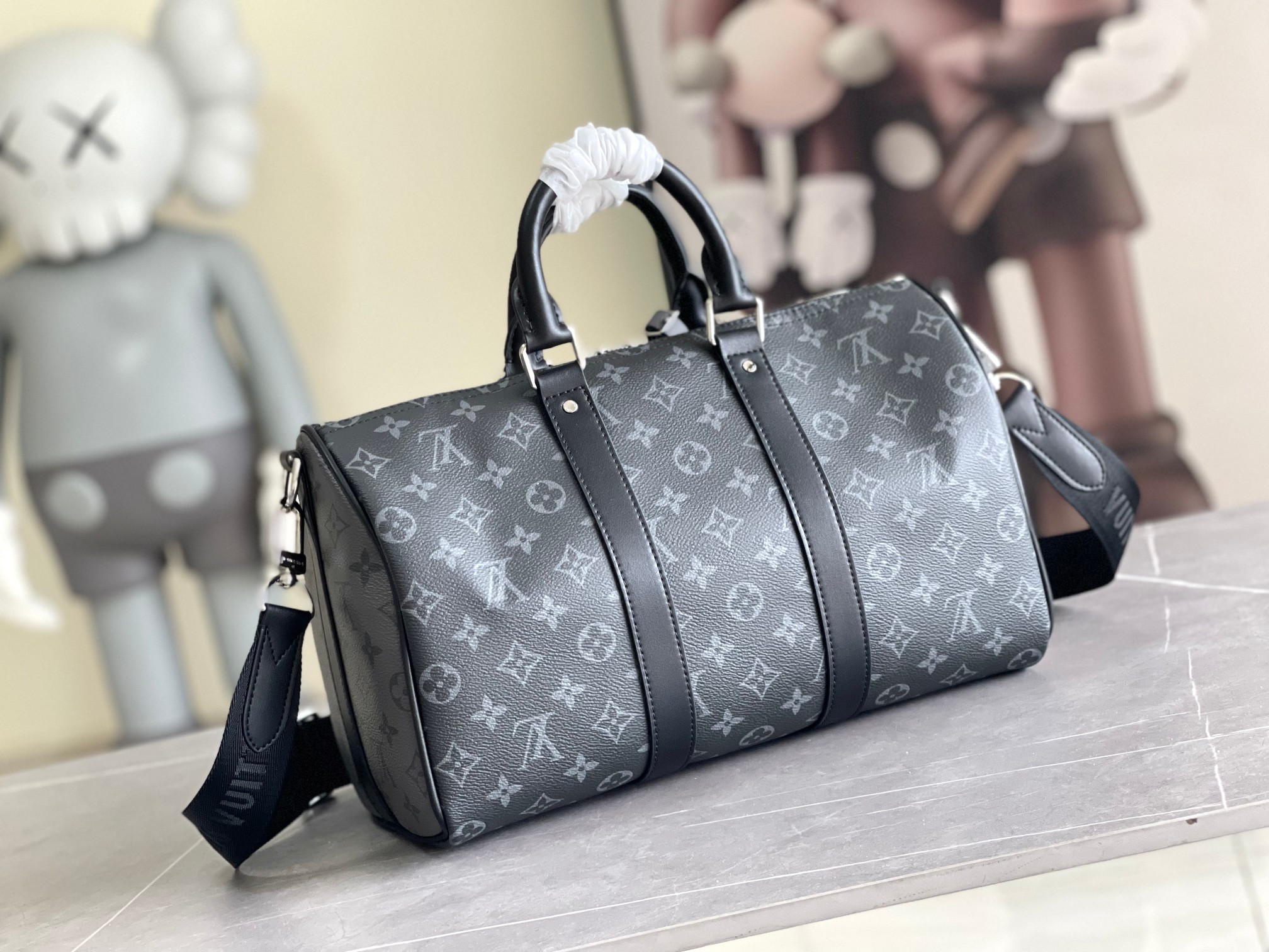 Keepall 35 Travel Bag in Monogram Eclipse Canvas - Image 3