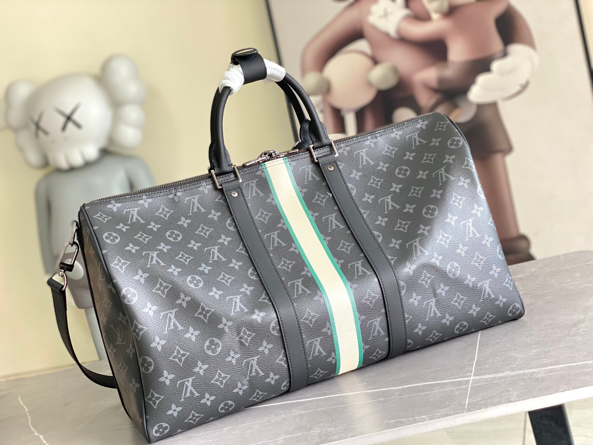Louis Vuitton Keepall Bandoulière 50 Travel Bag - Image 3