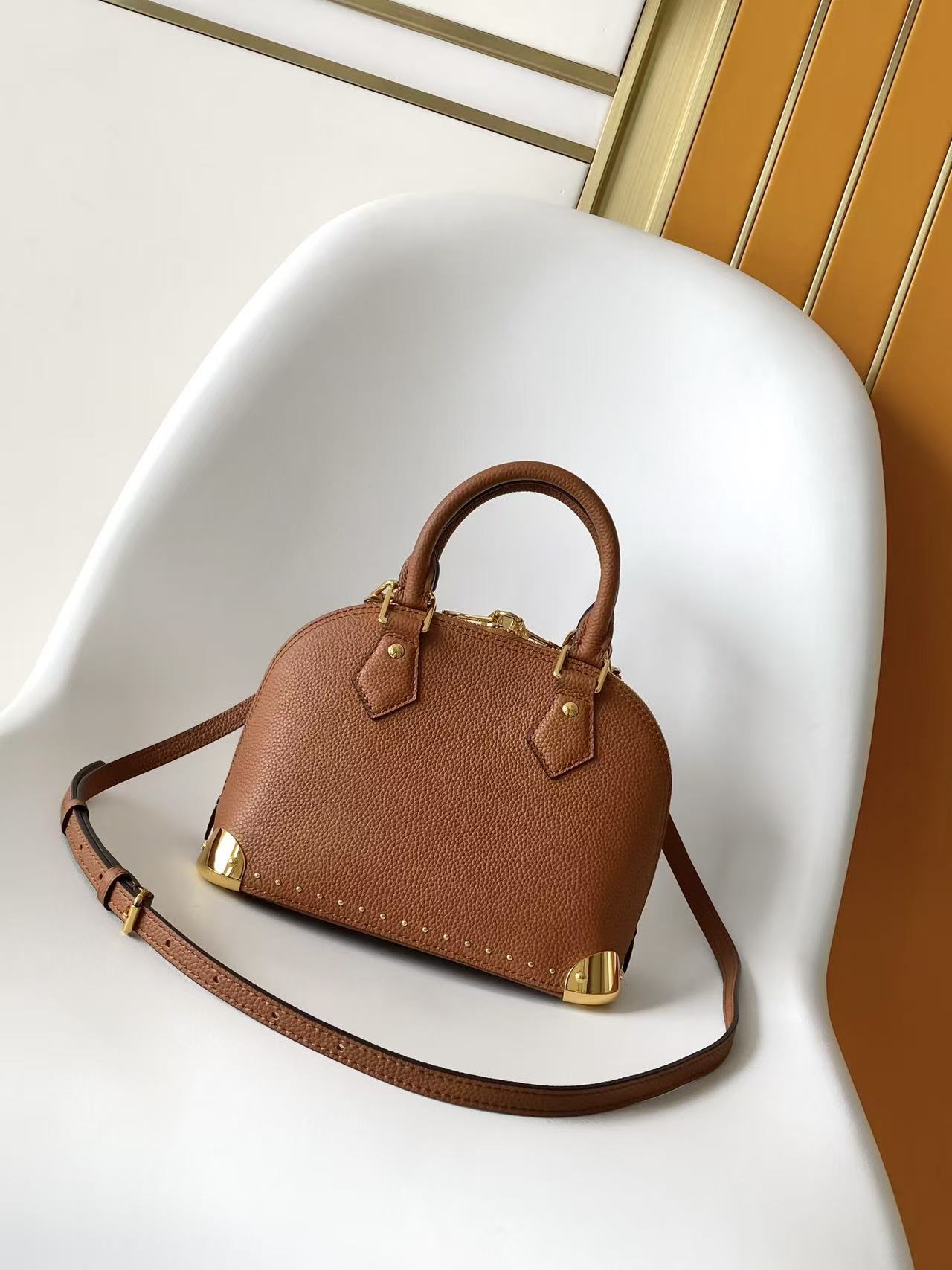 Louis Vuitton Alma BB Monogram Canvas Handbag - Image 3