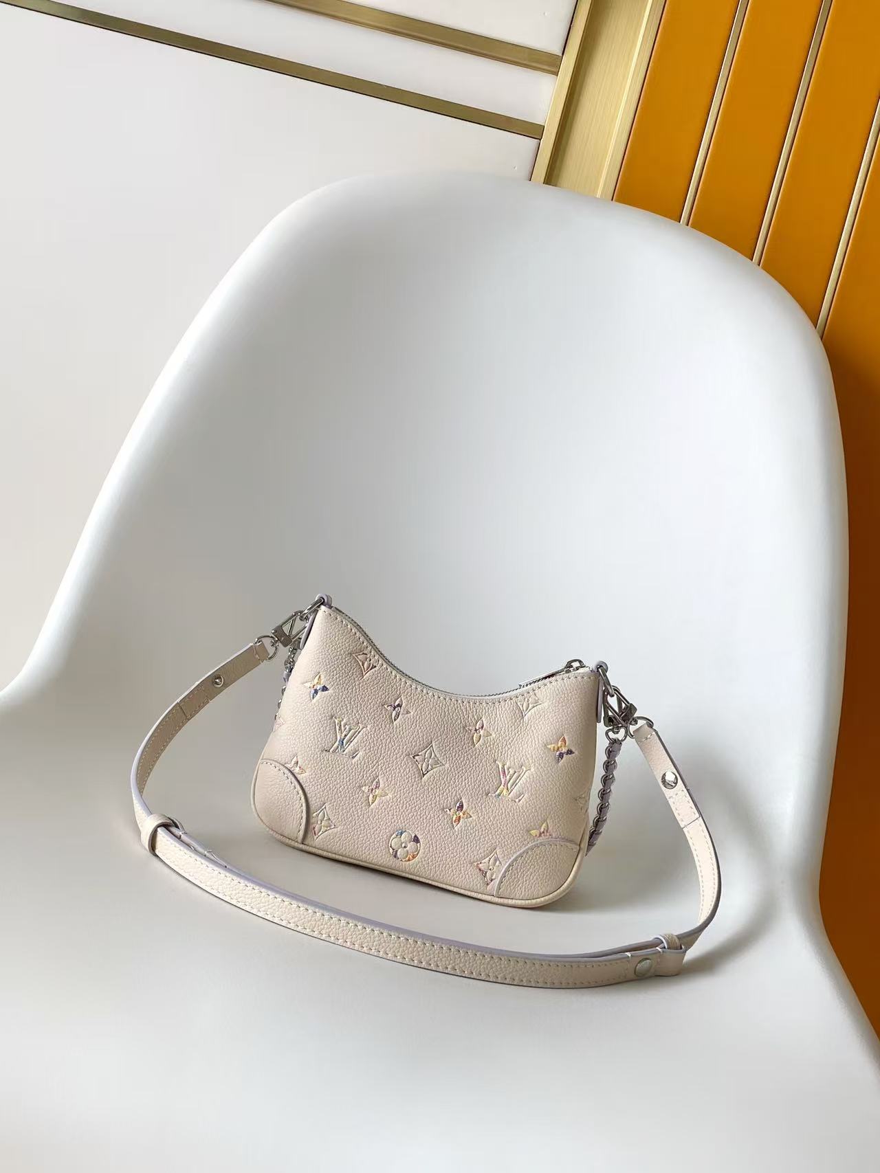Louis Vuitton Nano Boulogne Monogram Empreinte Leather Chain Bag – Iridescent Purple - Image 3