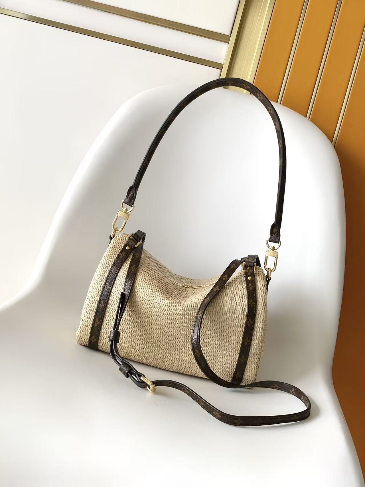 Louis Vuitton Express Small Handbag with Monogram Trim - Image 3