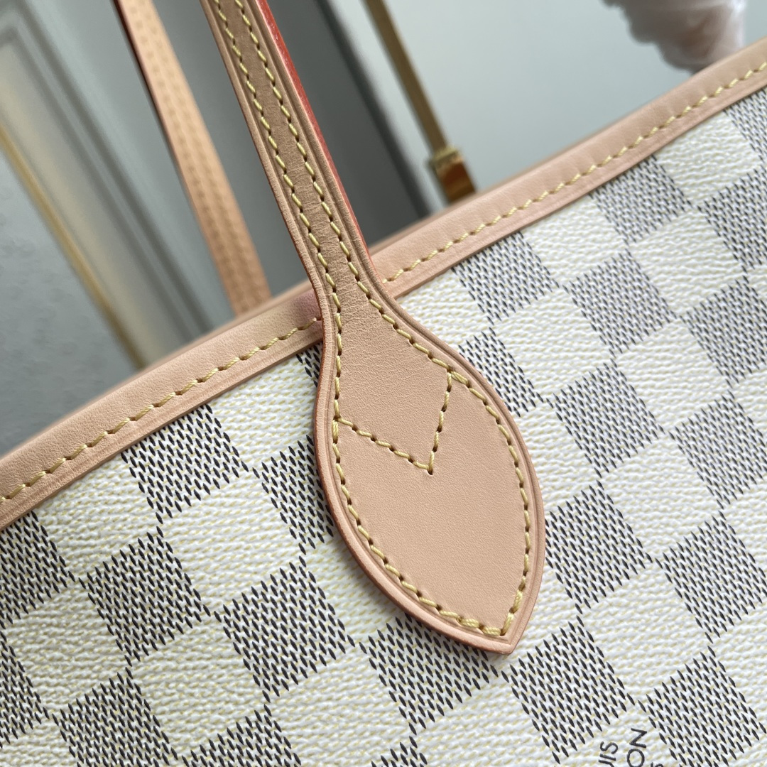 Louis Vuitton Neverfull Large Tote Bag in Damier Azur Canvas - Image 3