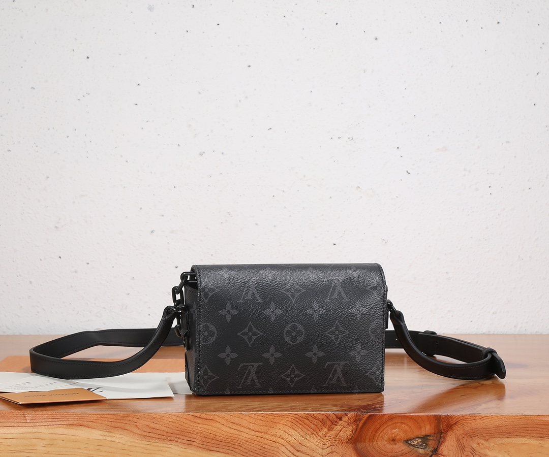 Louis Vuitton Steamer Mini Handbag in Monogram Eclipse Canvas - Image 3