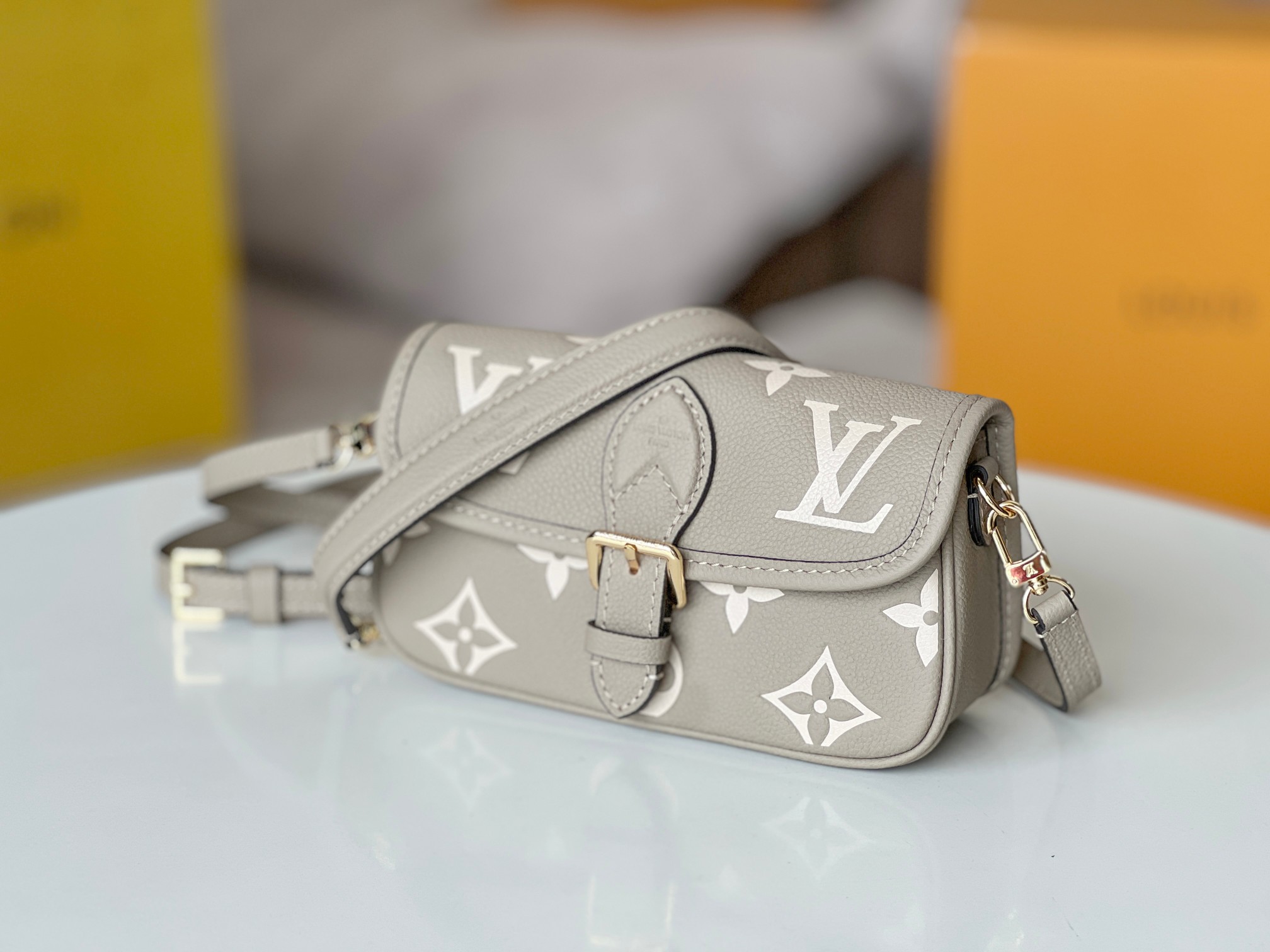 Louis Vuitton Nano Diane Monogram Empreinte Leather Handbag - Image 3