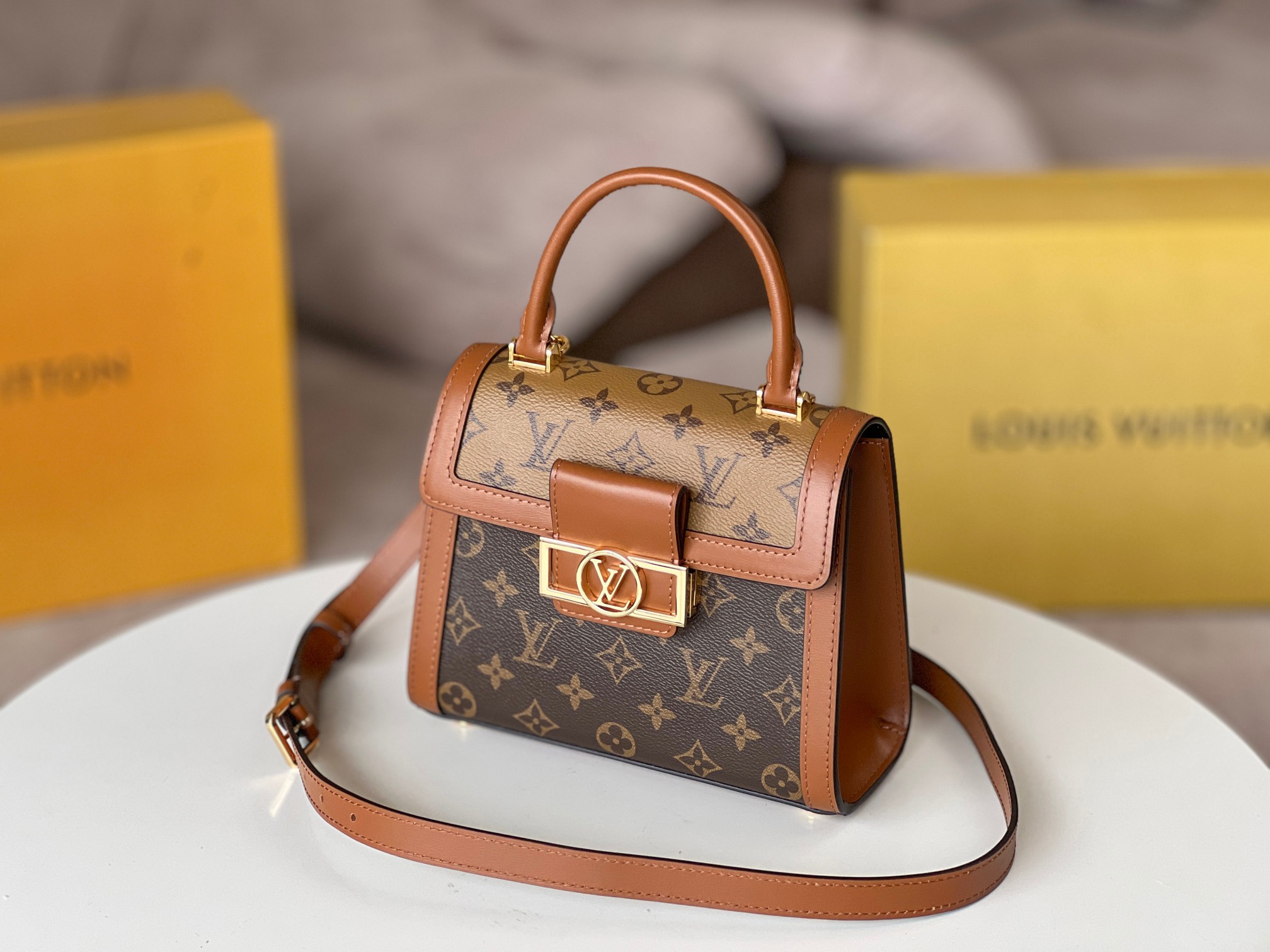 Louis Vuitton Dauphine Capitale Handbag - Image 3
