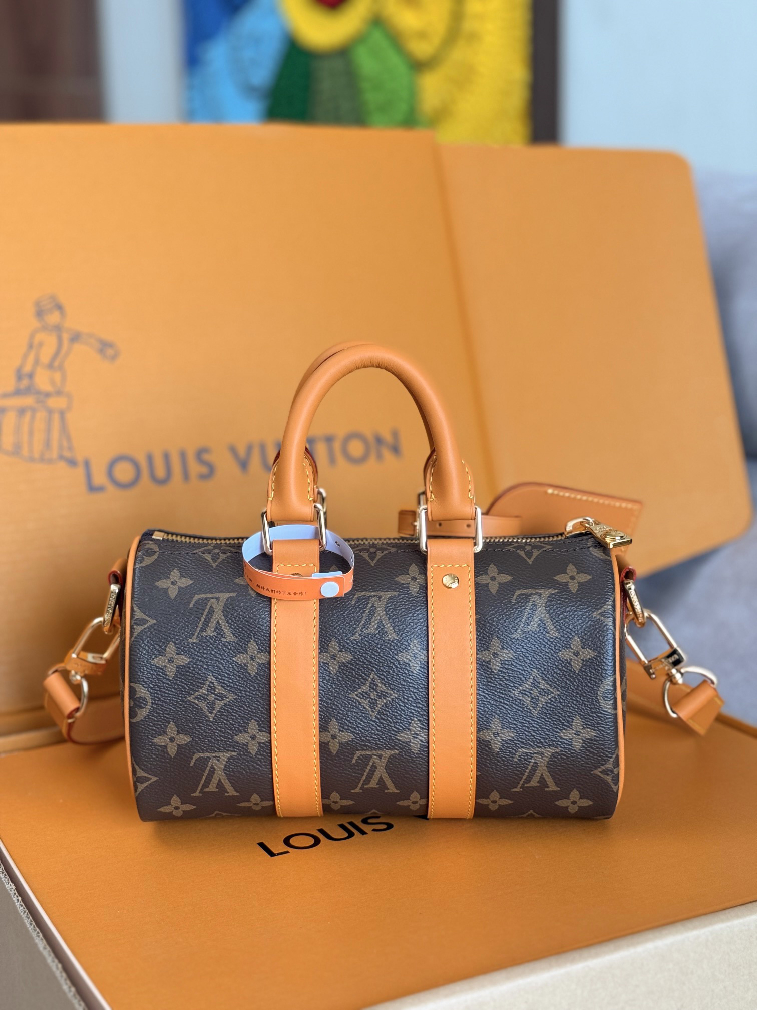 Louis Vuitton Keepall 25 Cargo Handbag in Monogram Canvas - Image 3