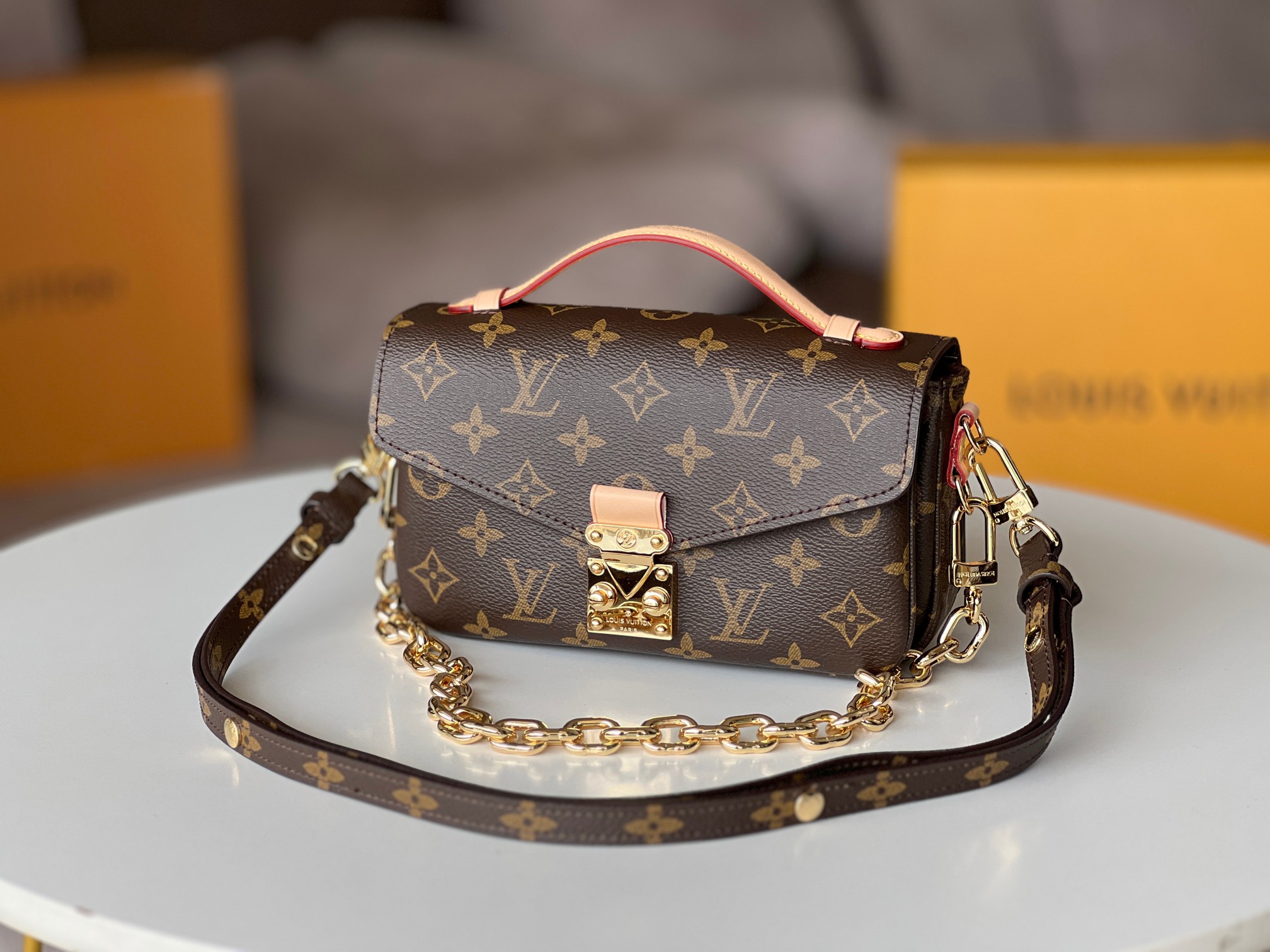Louis Vuitton Pochette Métis Mini Monogram Canvas Crossbody Bag - Image 3