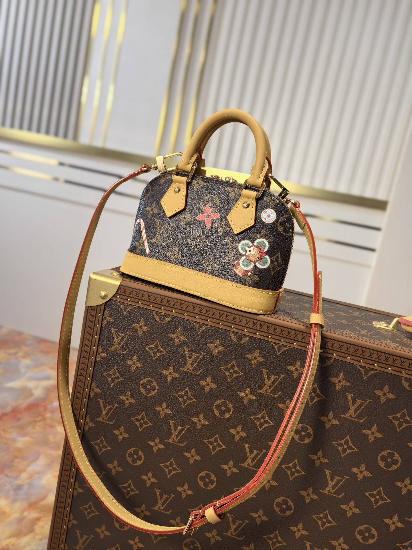 Louis Vuitton Nano Alma Vivienne Christmas Edition Handbag - Image 3