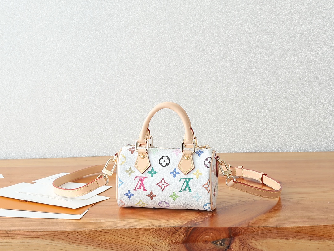 Louis Vuitton Nano Speedy Handbag in Monogram Coated Canvas - Image 3