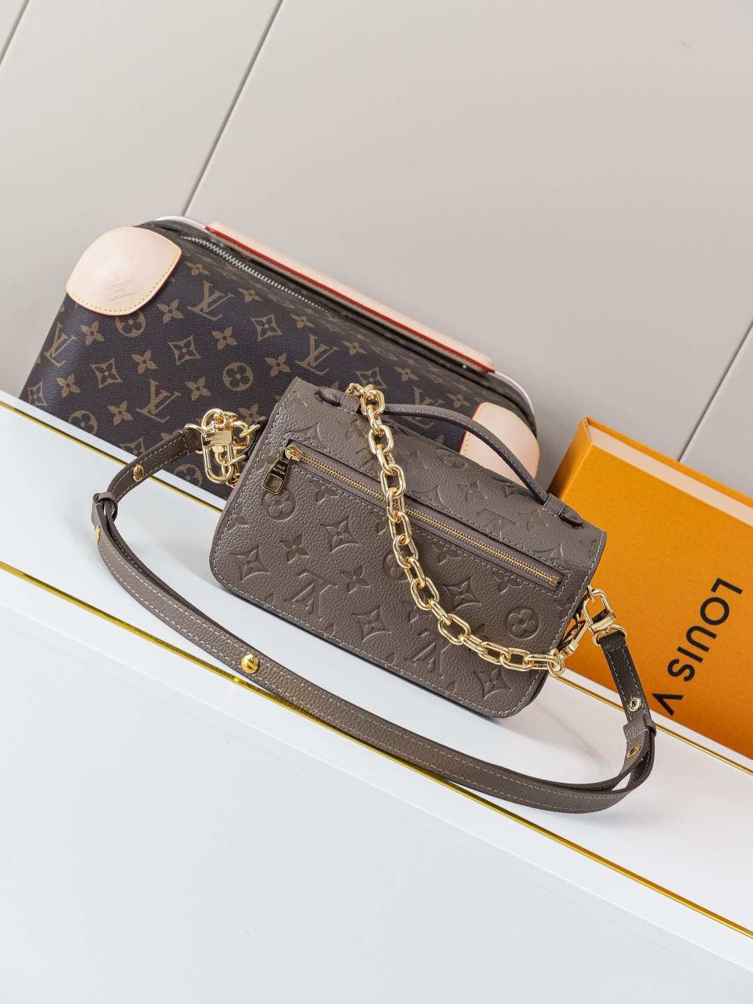 Louis Vuitton Pochette Métis East West Crossbody Bag in Monogram Empreinte Leather - Image 3