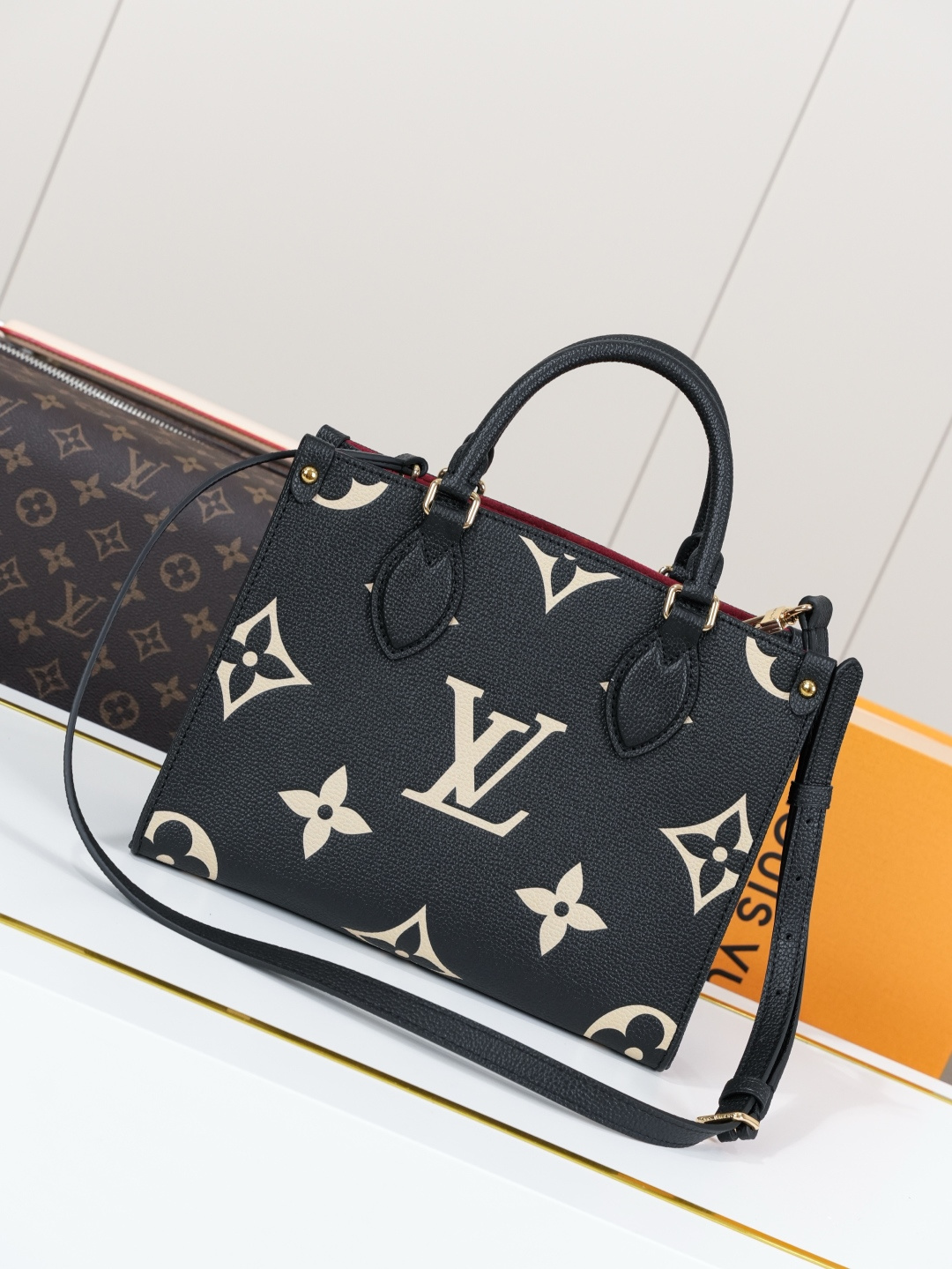 Louis Vuitton OnTheGo Small Tote Bag in Monogram Empreinte Leather - Image 3
