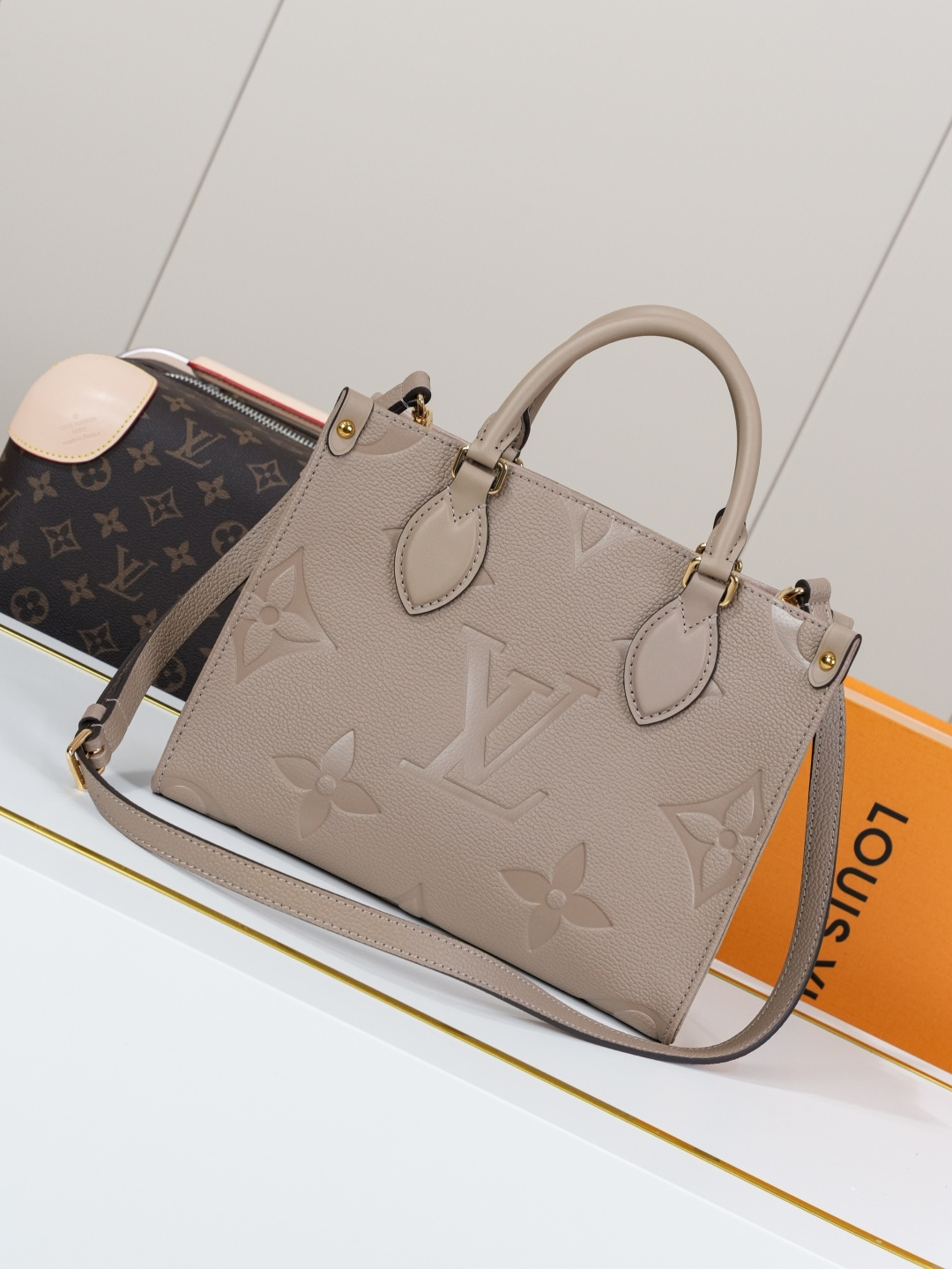 Louis Vuitton Onthego Small Tote Bag in Monogram Empreinte Leather - Image 3