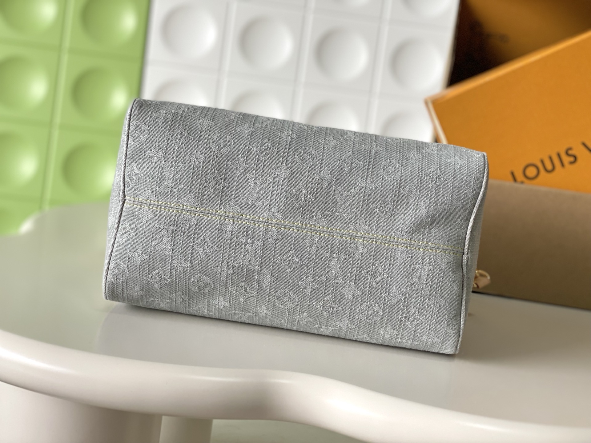 Speedy Soft 30 Handbag in Monogram Denim - Image 3