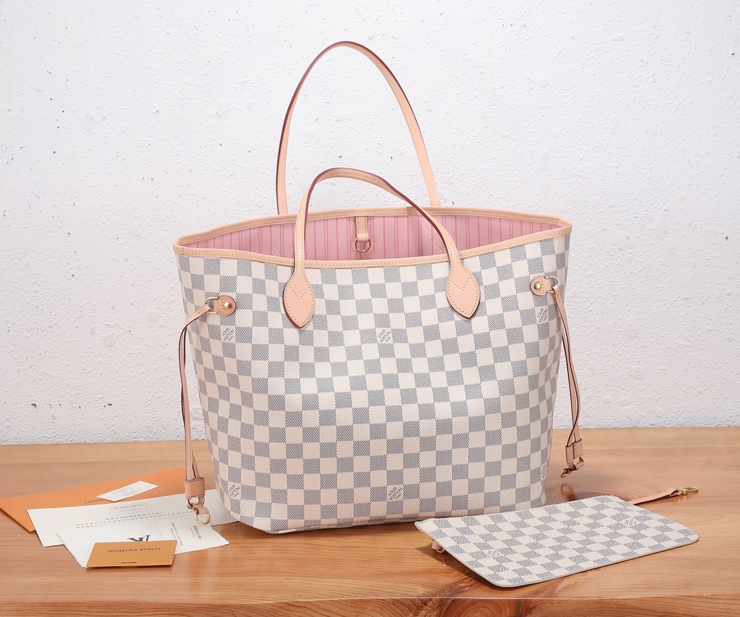 Louis Vuitton Neverfull MM Tote Bag – Damier Azur - Image 3