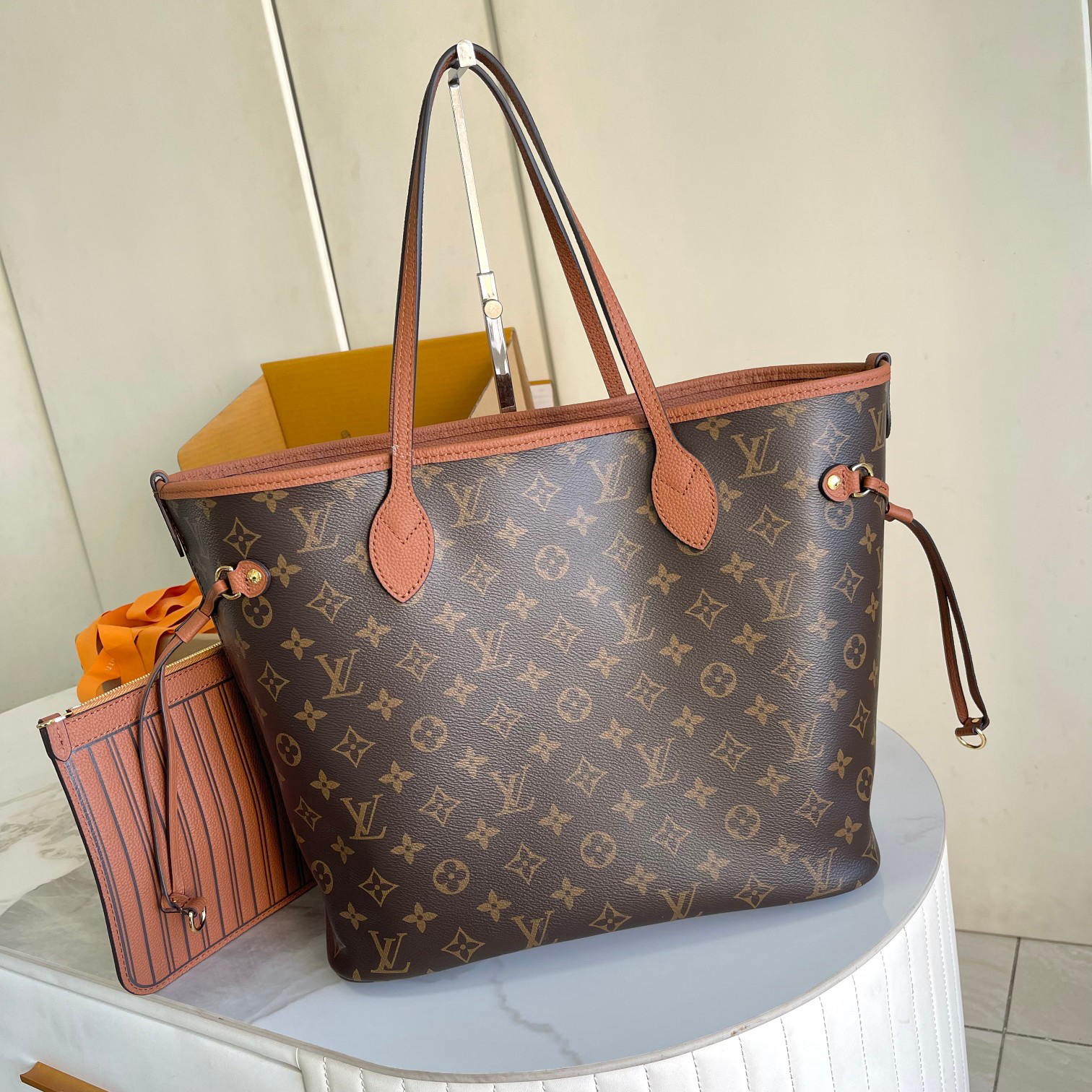Louis Vuitton Neverfull Medium Handbag M12061 Brown - Image 3