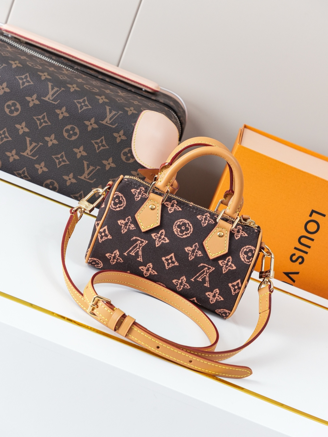 Louis Vuitton Nano Speedy Monogram Handbag - Image 3
