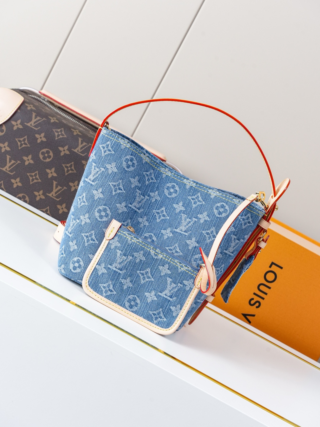 Louis Vuitton All In BB Denim Handbag - Image 3