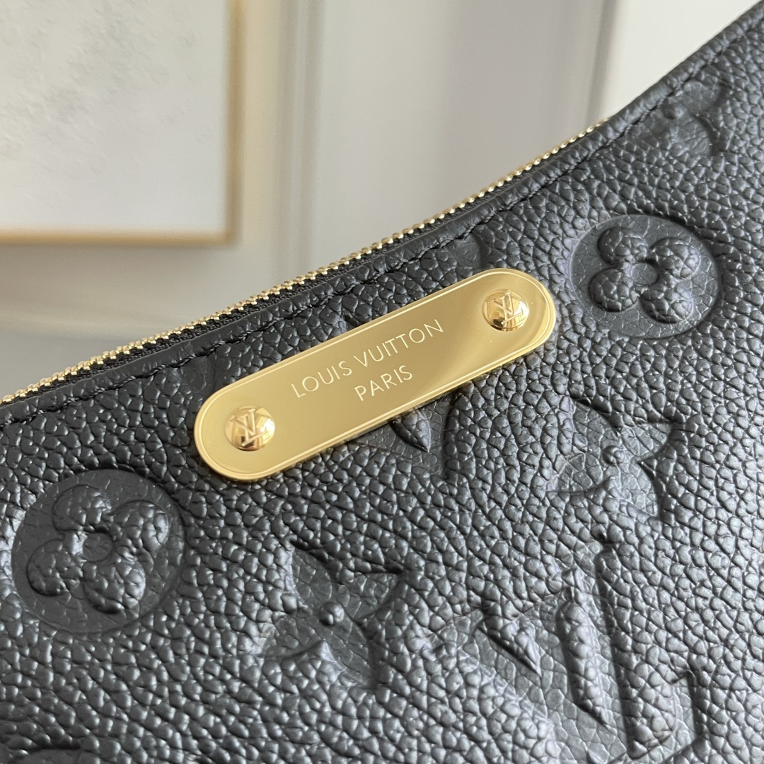 Louis Vuitton Liv Shoulder Bag in Black Monogram Empreinte Leather - Image 3