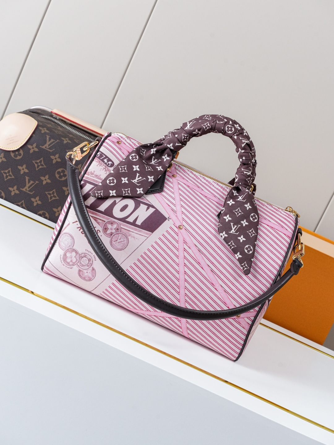Louis Vuitton Speedy Soft 30 Monogram Textile Handbag - Image 3