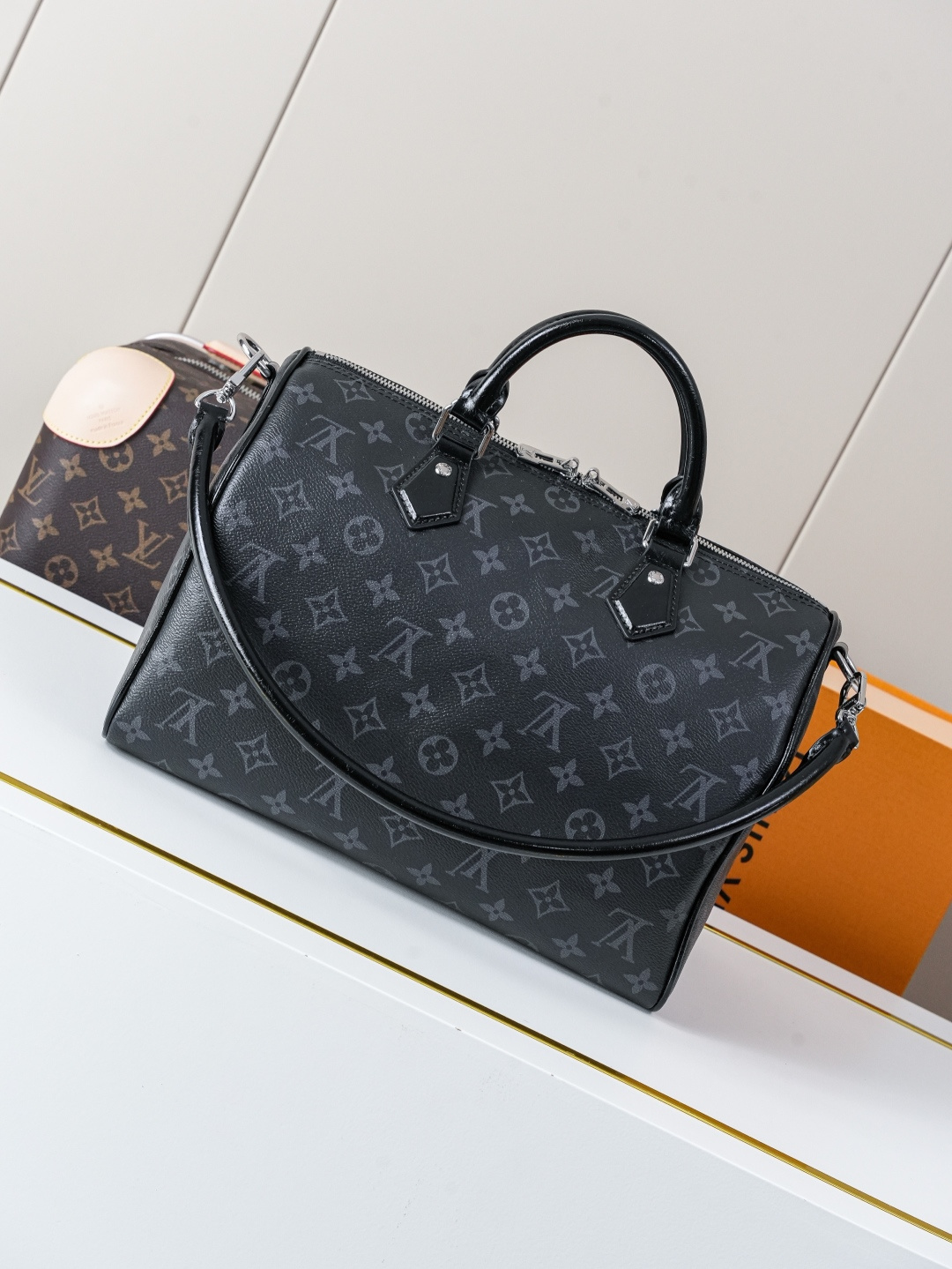 Louis Vuitton Speedy Soft 30 Handbag in Monogram Eclipse Canvas - Image 3