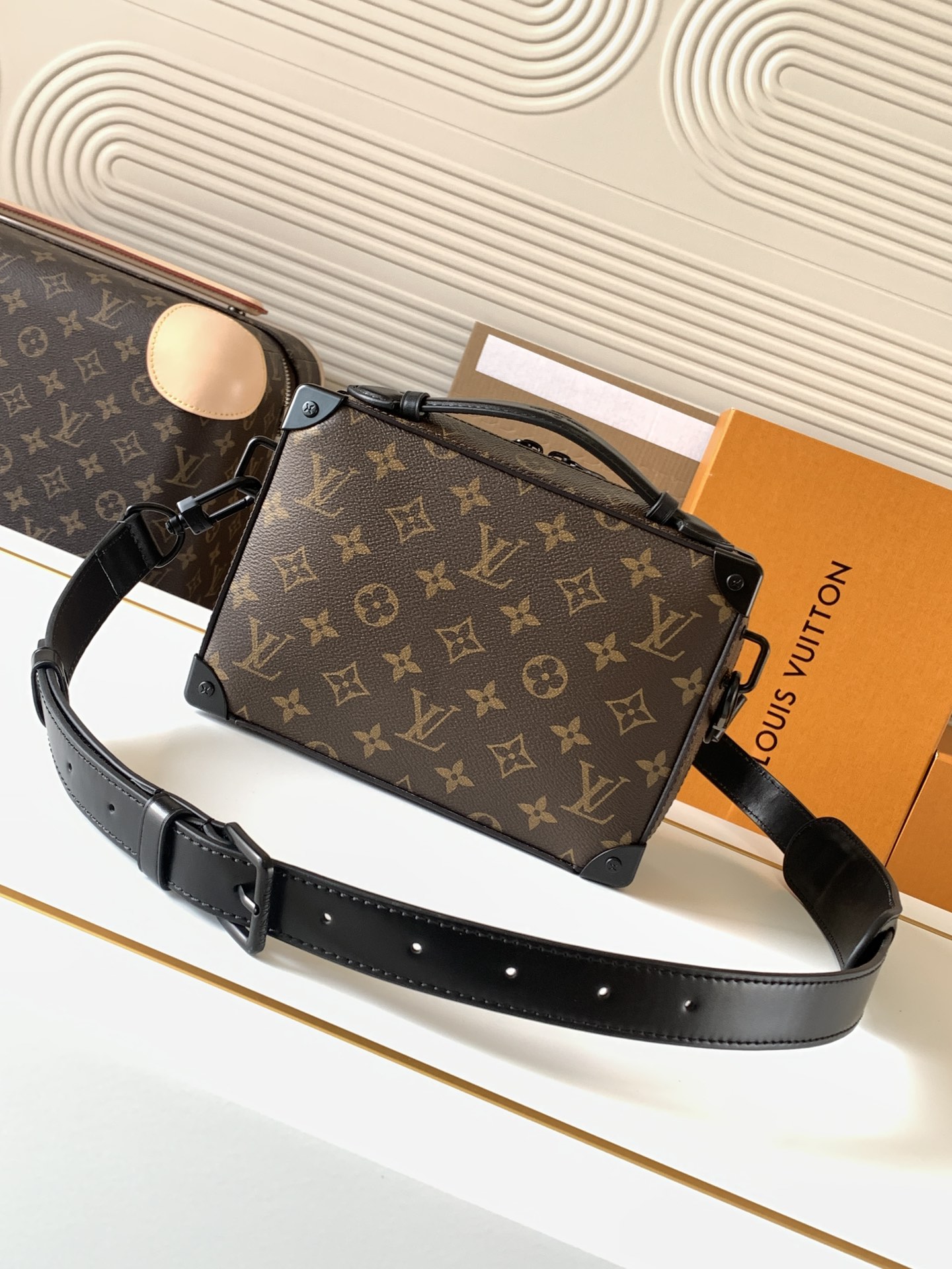 Louis Vuitton Handle Soft Trunk Bag in Monogram Macassar Canvas - Image 3