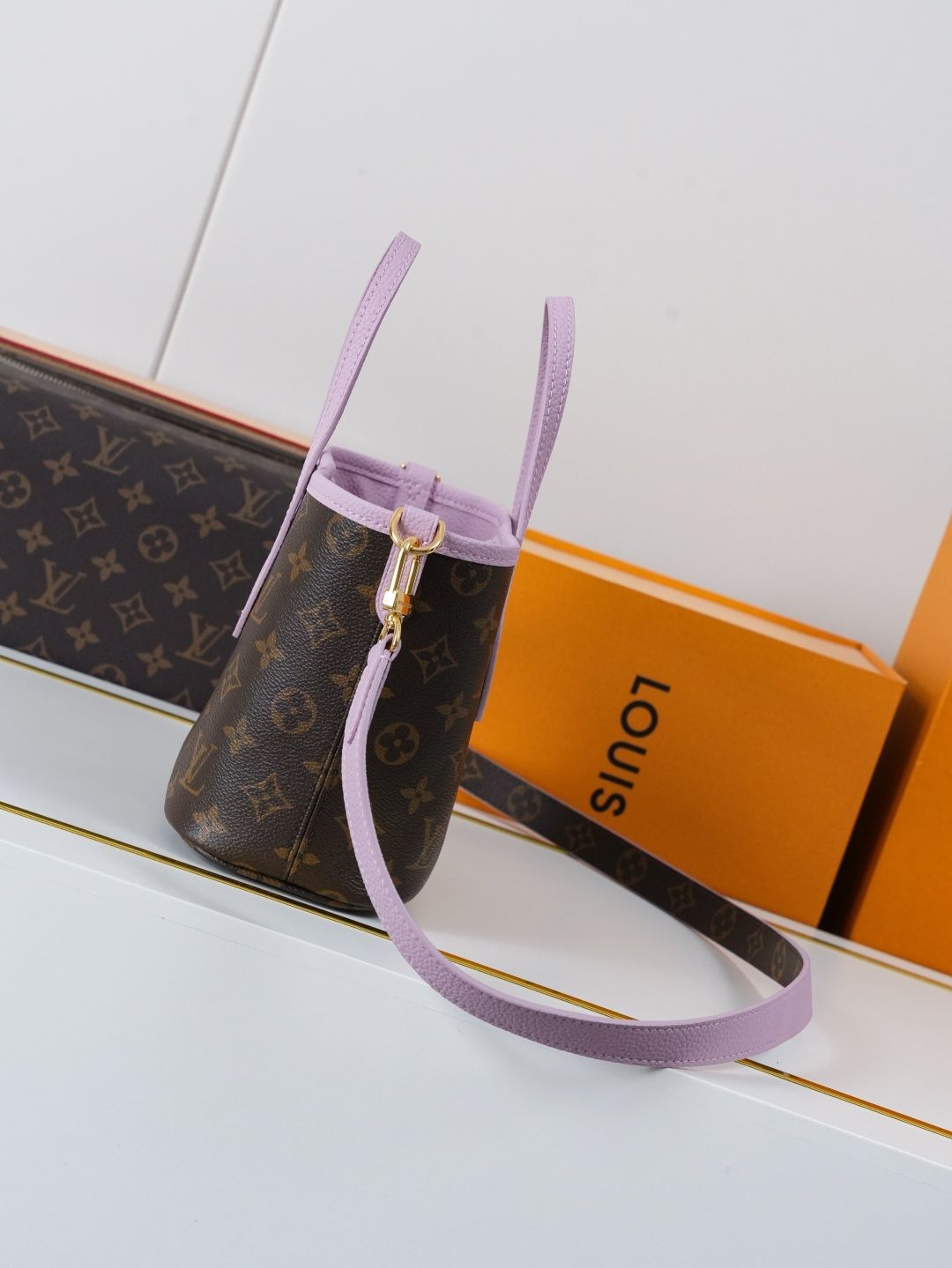 Louis Vuitton Neverfull Inside Out BB Handbag in Purple - Image 3
