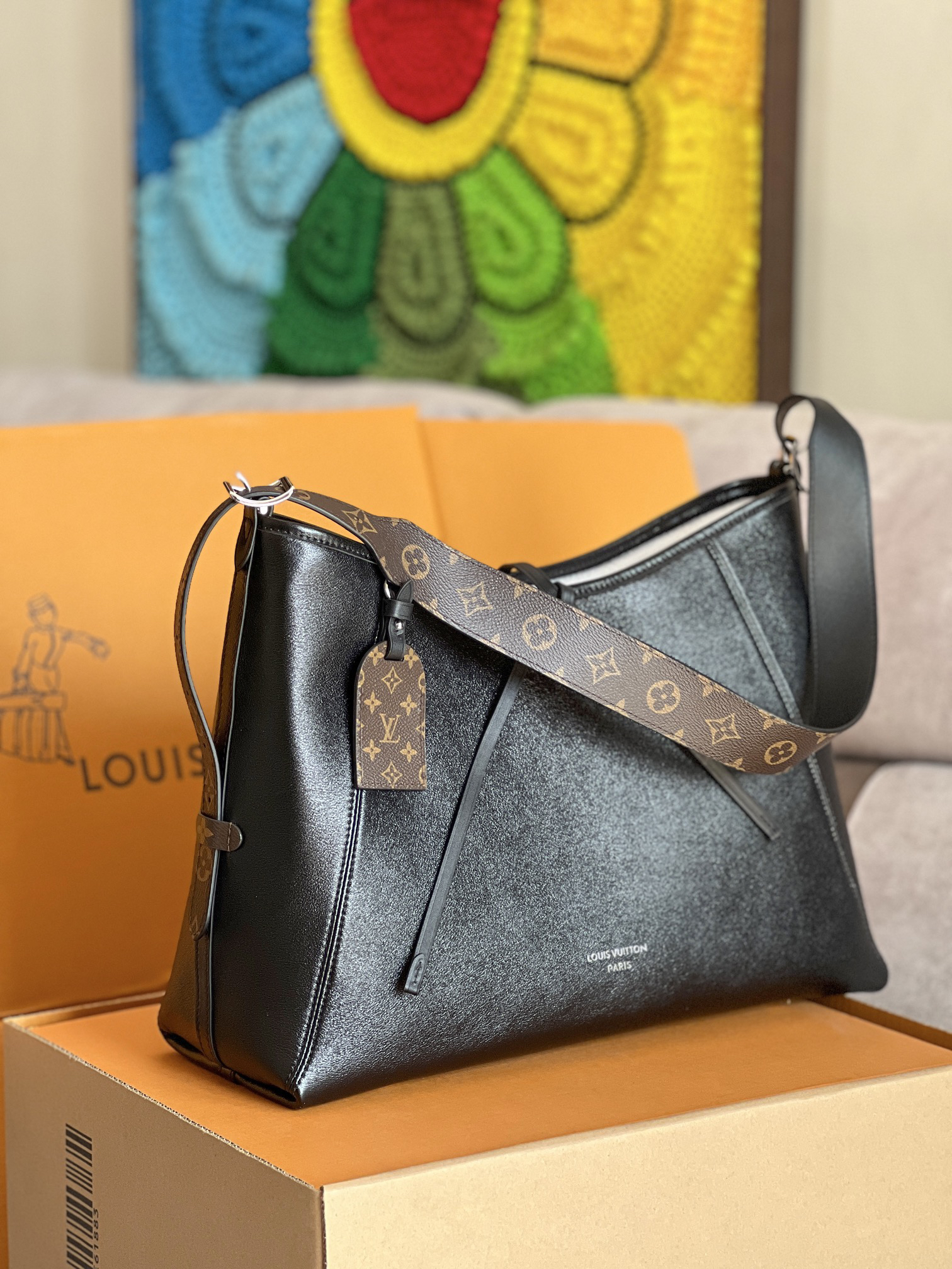 Louis Vuitton CarryAll Dark Medium Handbag - Image 3