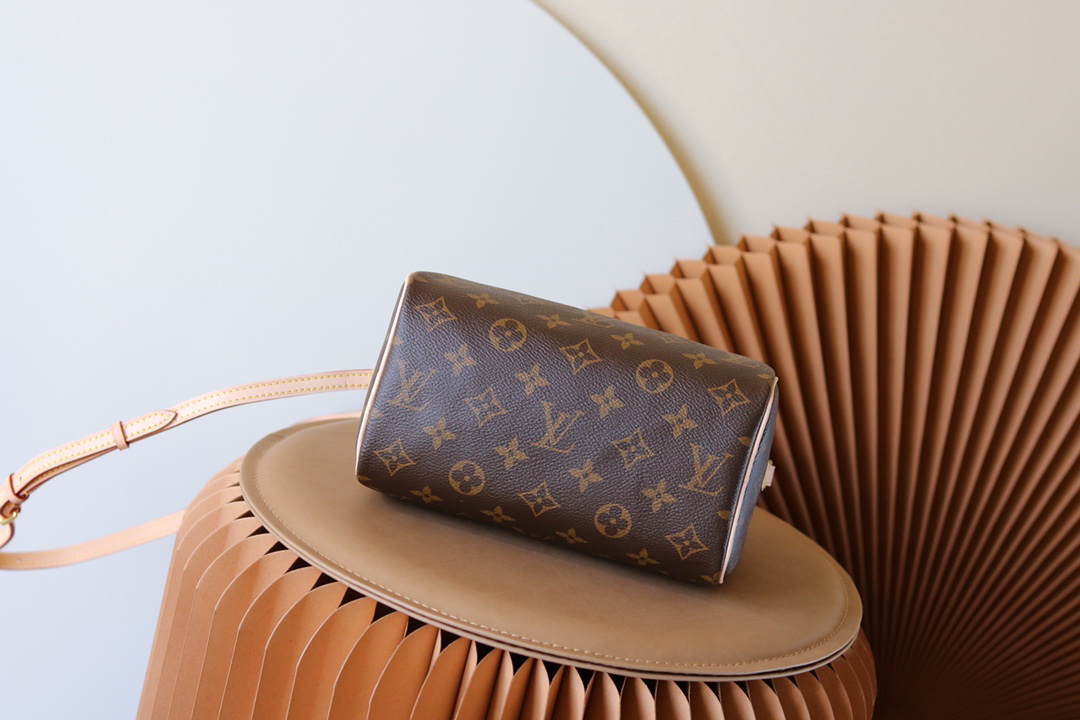 Louis Vuitton Nano Speedy Monogram Canvas Crossbody Bag - Image 3