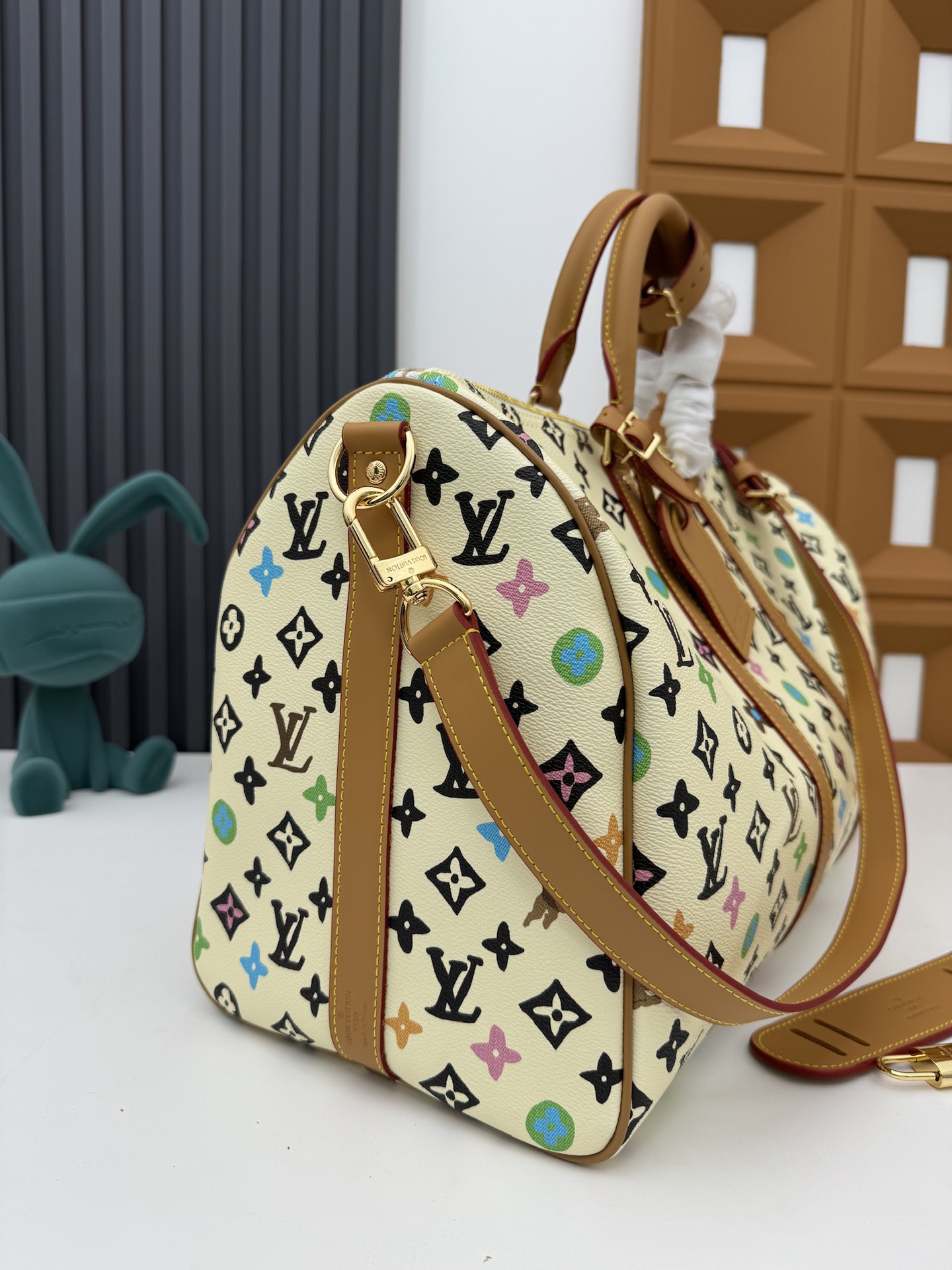 Louis Vuitton x Yayoi Kusama Keepall 50 Travel Bag - Image 3