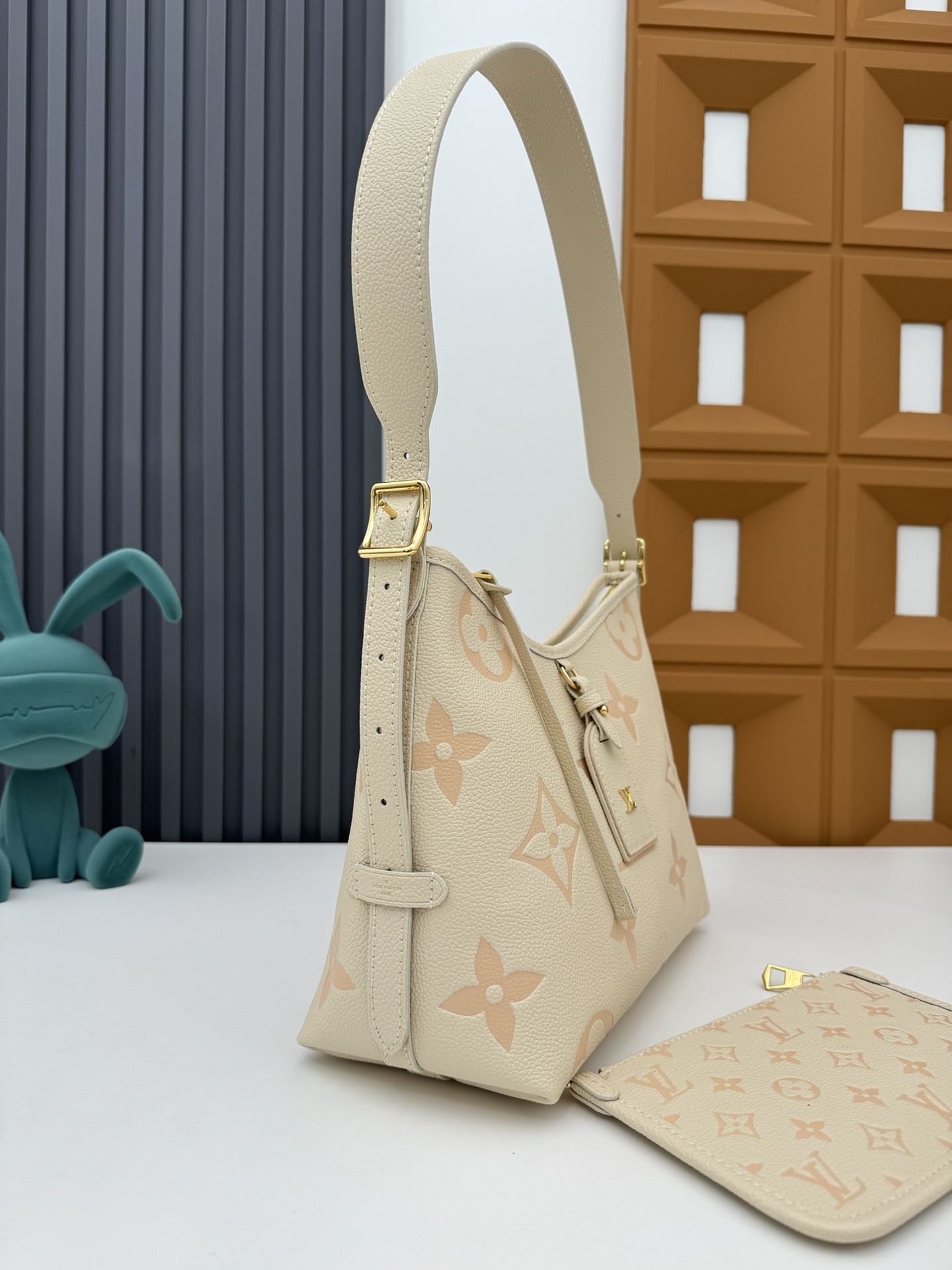 Louis Vuitton CarryAll PM Monogram Empreinte Leather Handbag - Image 3