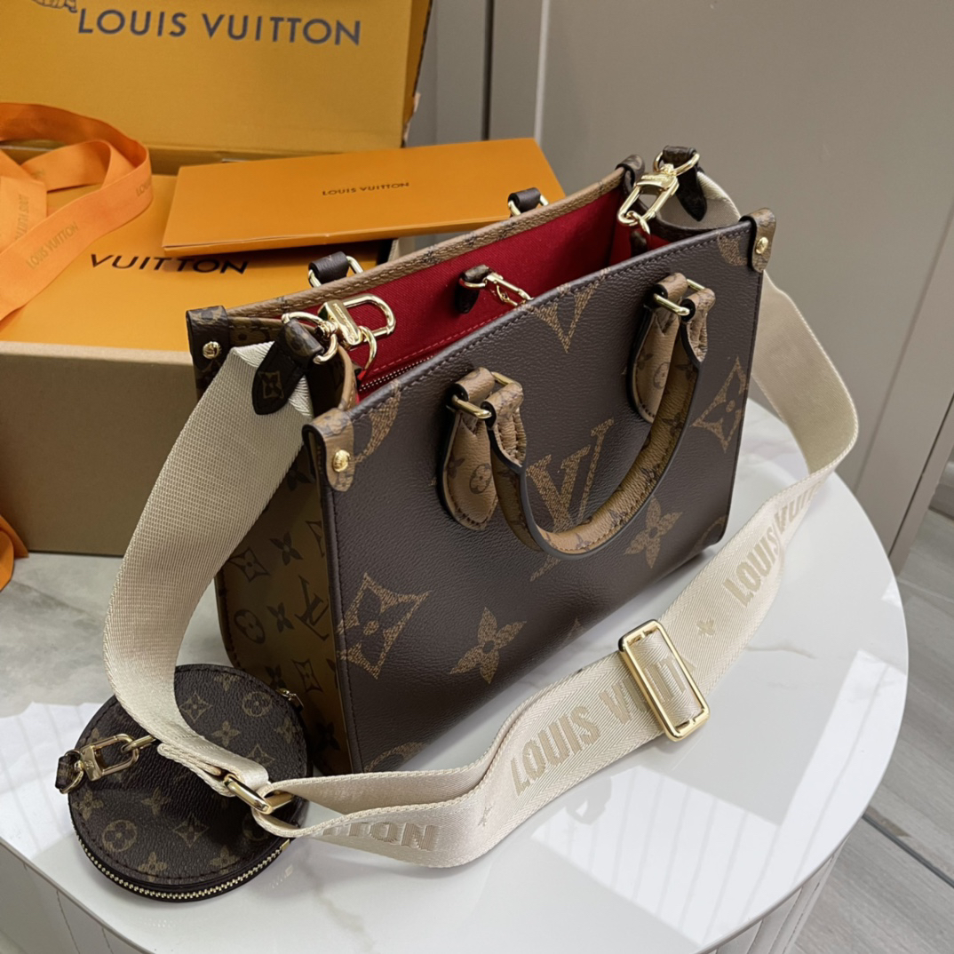 Louis Vuitton OnTheGo PM Monogram Reverse Tote Bag - Image 3