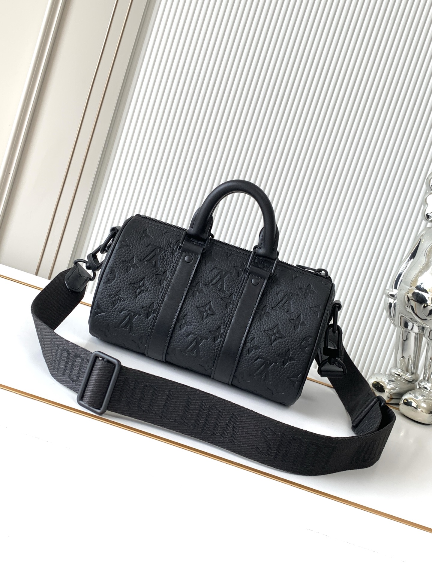 Louis Vuitton Keepall Mini Handbag in Taurillon Monogram Leather - Image 3