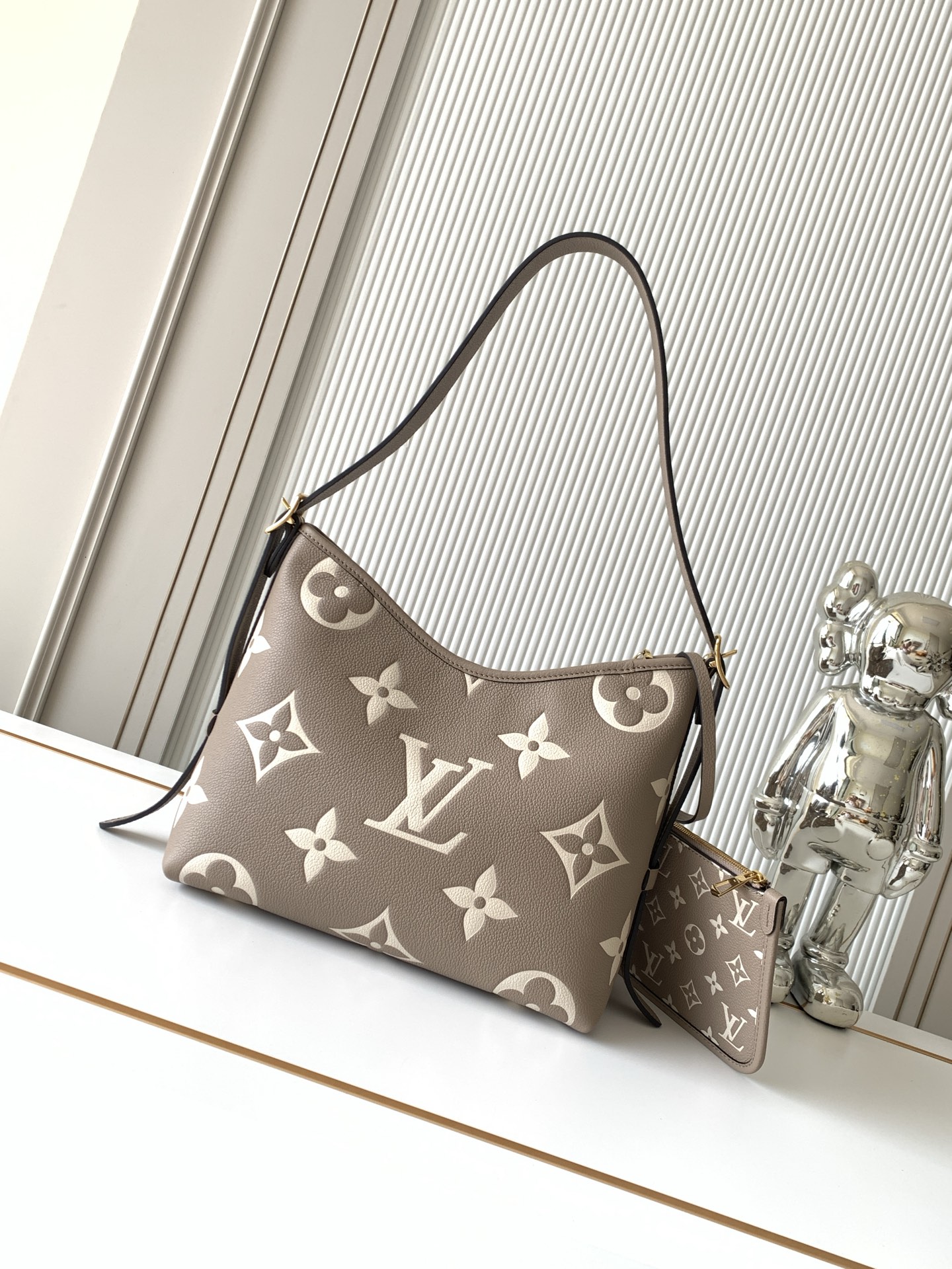 Louis Vuitton CarryAll PM Handbag in Monogram Empreinte Leather - Image 3
