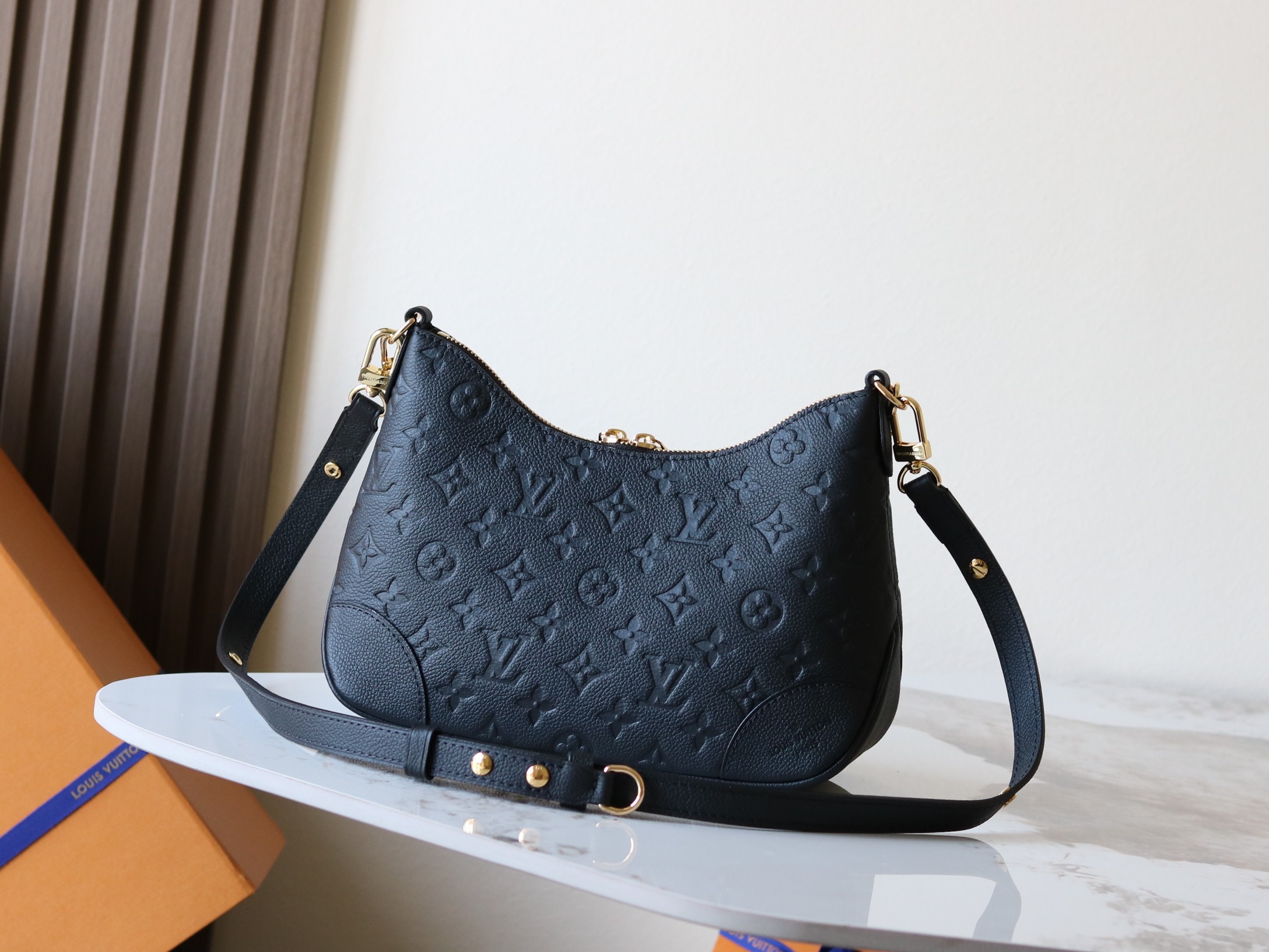 Louis Vuitton Boulogne Handbag in Monogram Empreinte Leather - Image 3