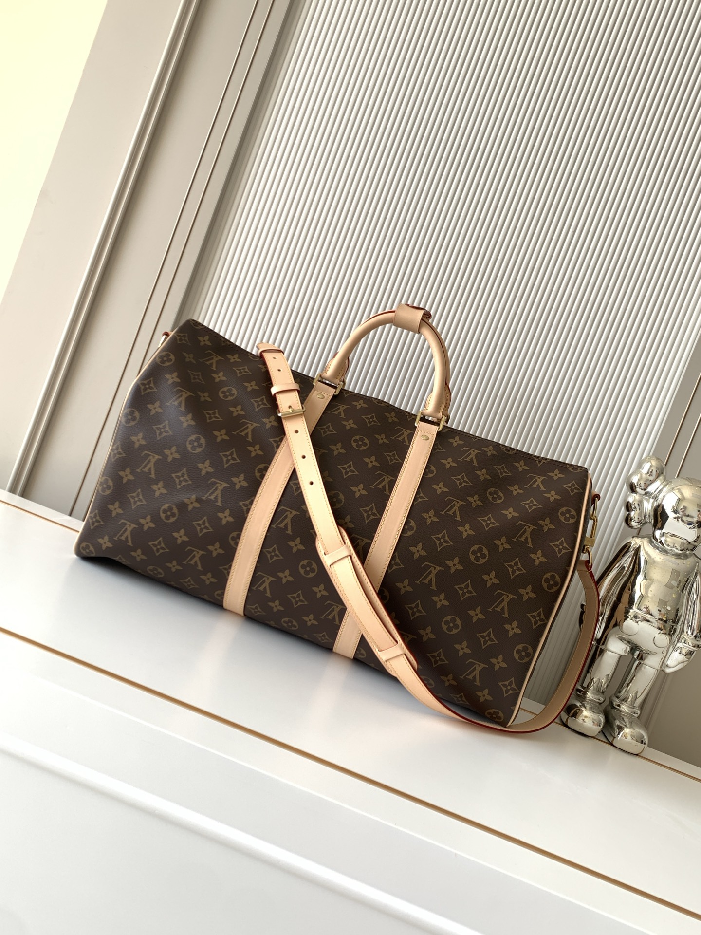 Louis Vuitton Keepall Bandouliere 55 Travel Bag - Image 3