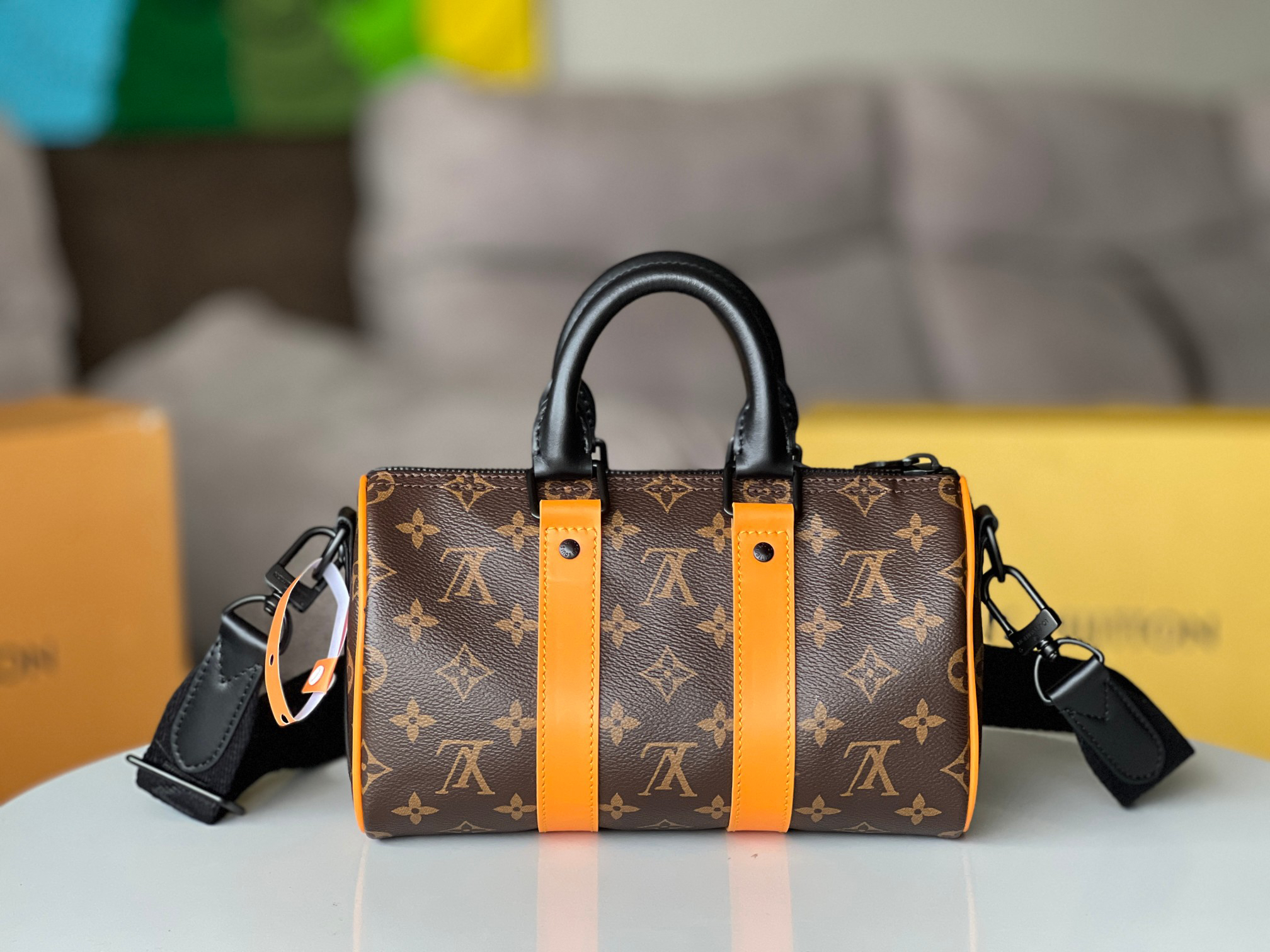 Louis Vuitton Keepall Handbag M46687 in Monogram Taurillon Leather - Image 3