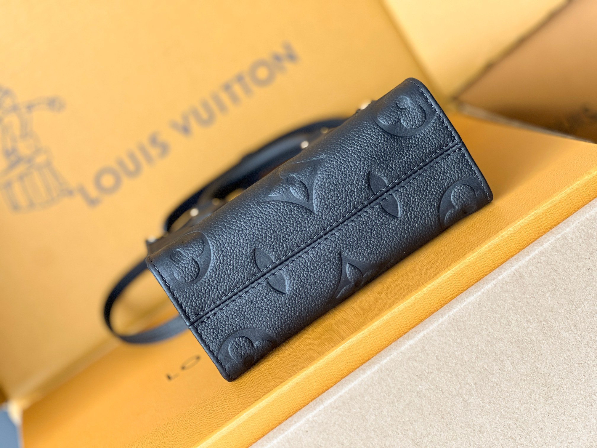 Louis Vuitton OnTheGo BB Monogram Empreinte Leather Tote Bag - Image 3