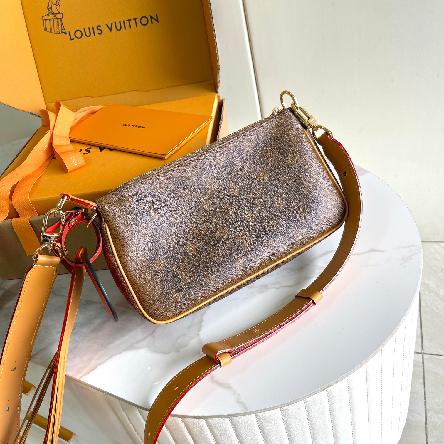 Louis Vuitton Pochette Accessoire XL Monogram Dust Crossbody Bag - Image 3