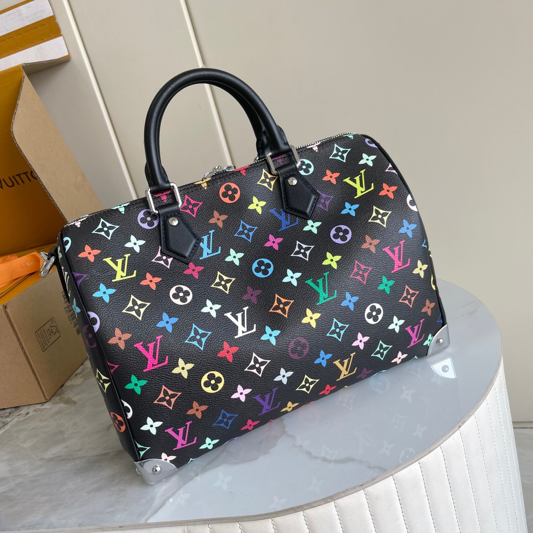 Louis Vuitton x Takashi Murakami Speedy Soft 30 Handbag - Image 3
