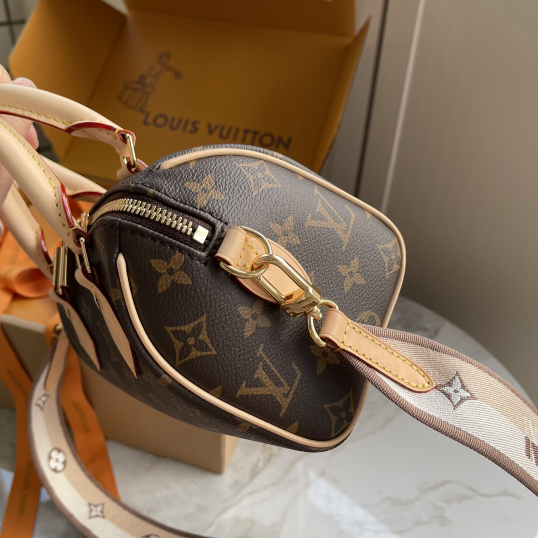 Louis Vuitton Speedy Bandouliere 20 Monogram Canvas Crossbody Bag - Image 3