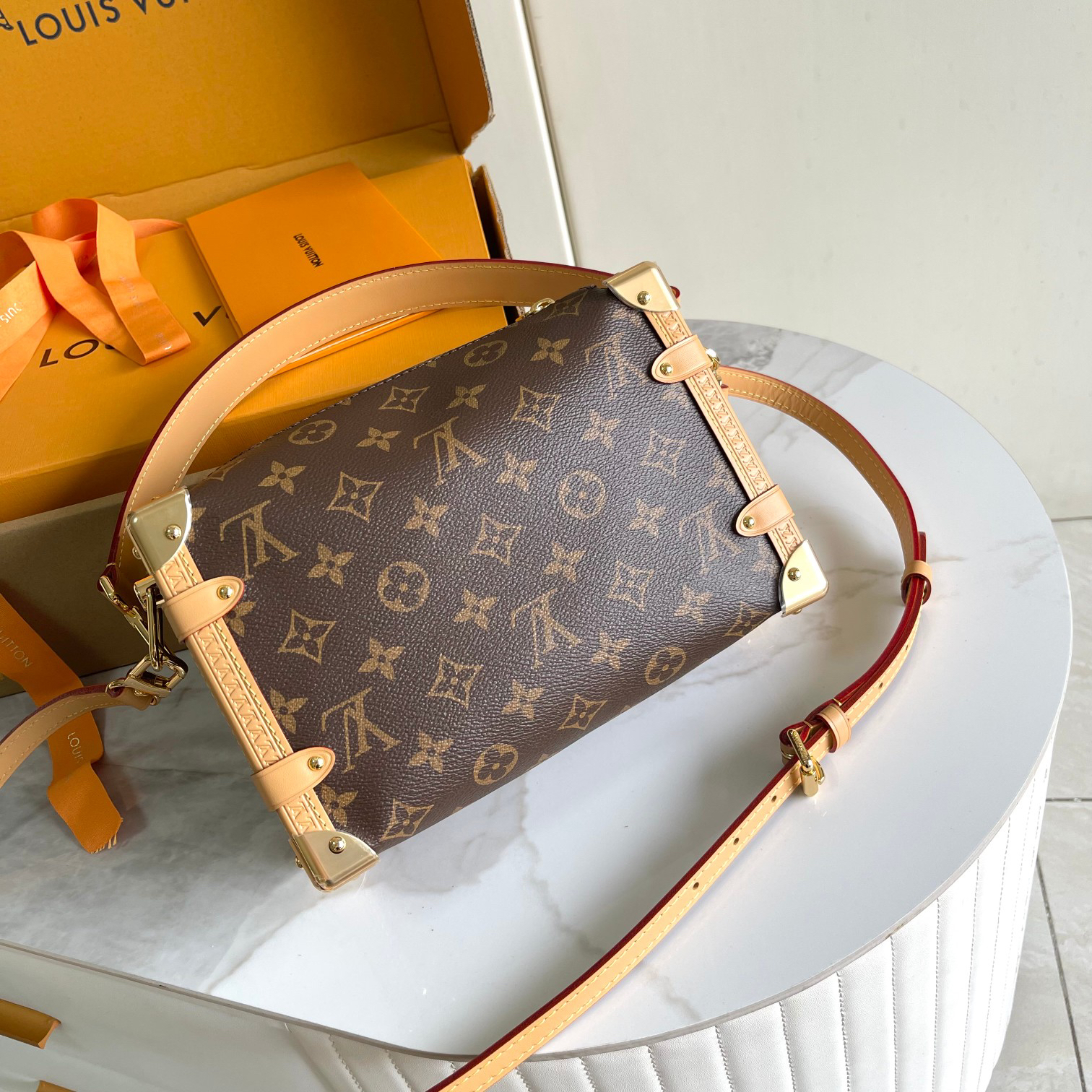 Louis Vuitton Side Trunk Small Handbag - Image 3