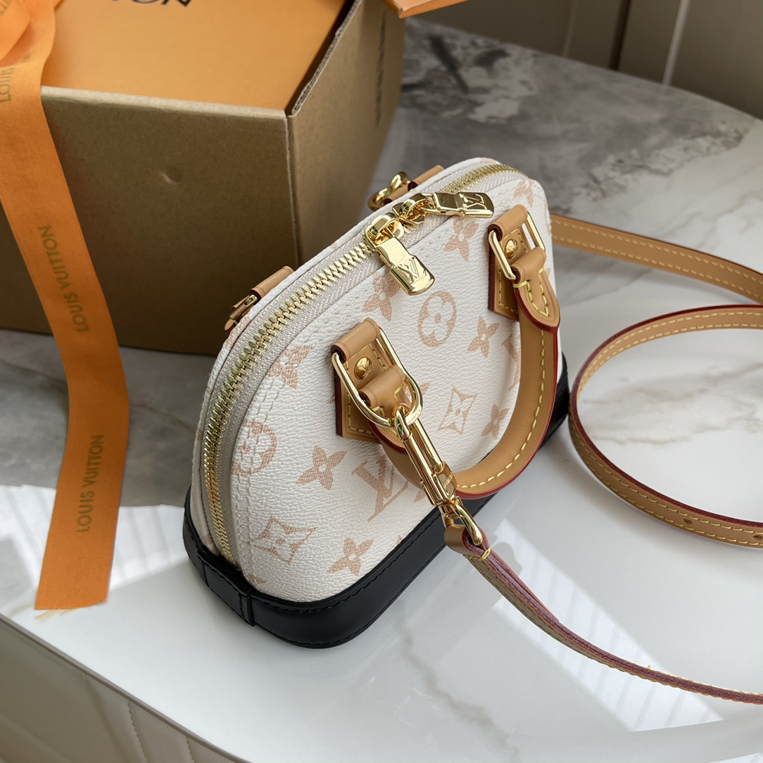Louis Vuitton Nano Alma Handbag in Monogram Dune Canvas - Image 3