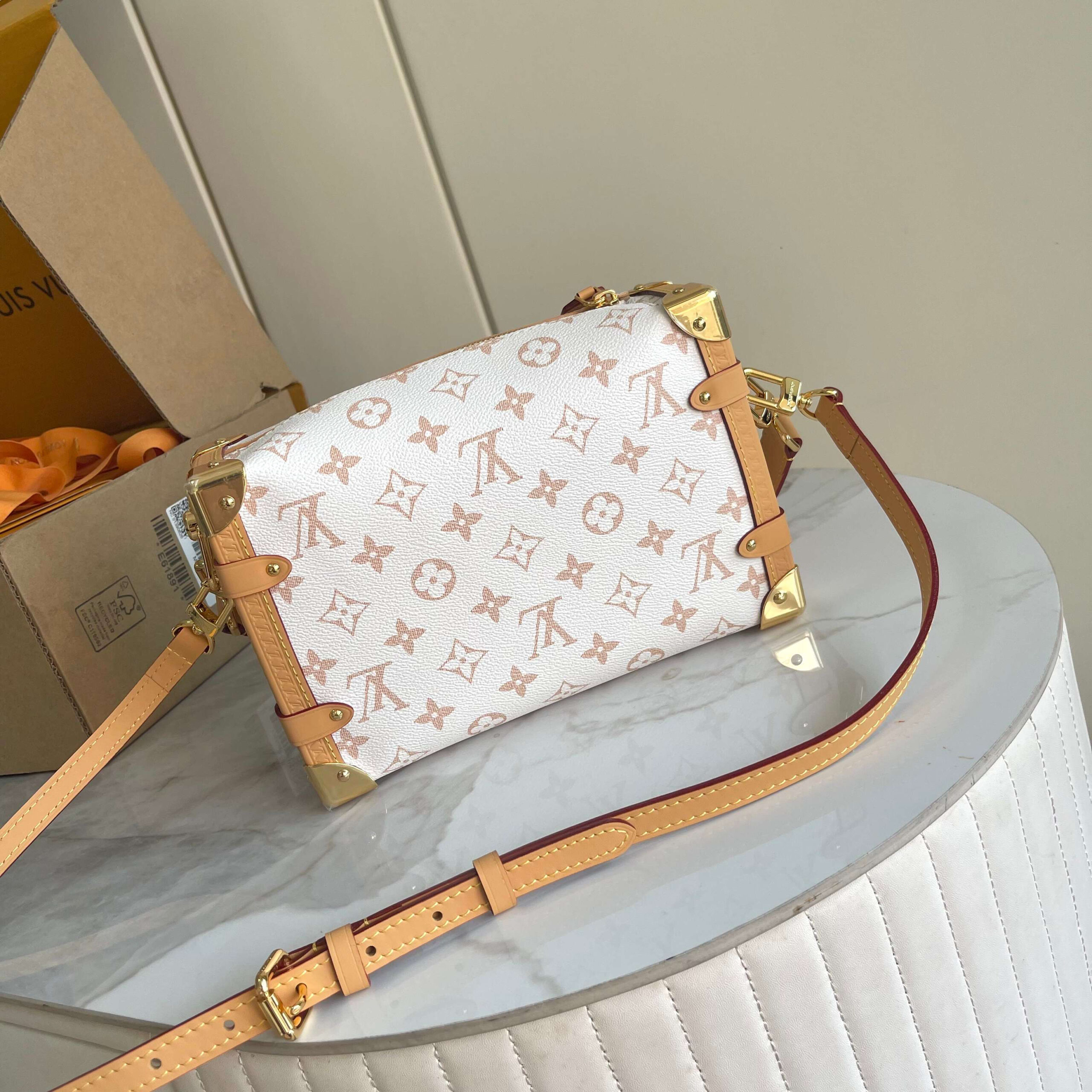 Side Trunk Medium Monogram Canvas Crossbody Bag - Image 3
