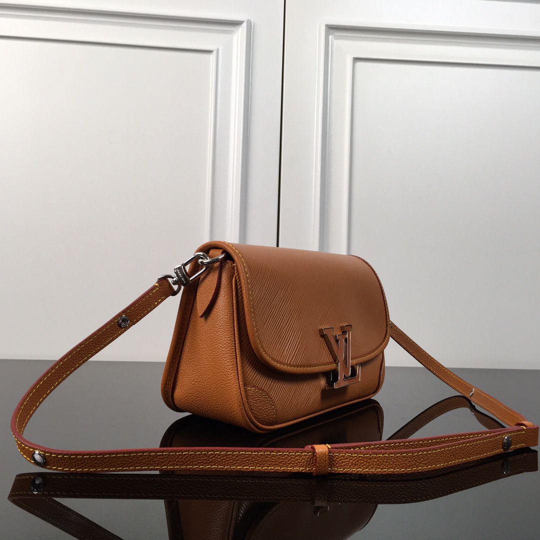 Louis Vuitton Buci Epi Leather Crossbody Bag - Brown - Image 3