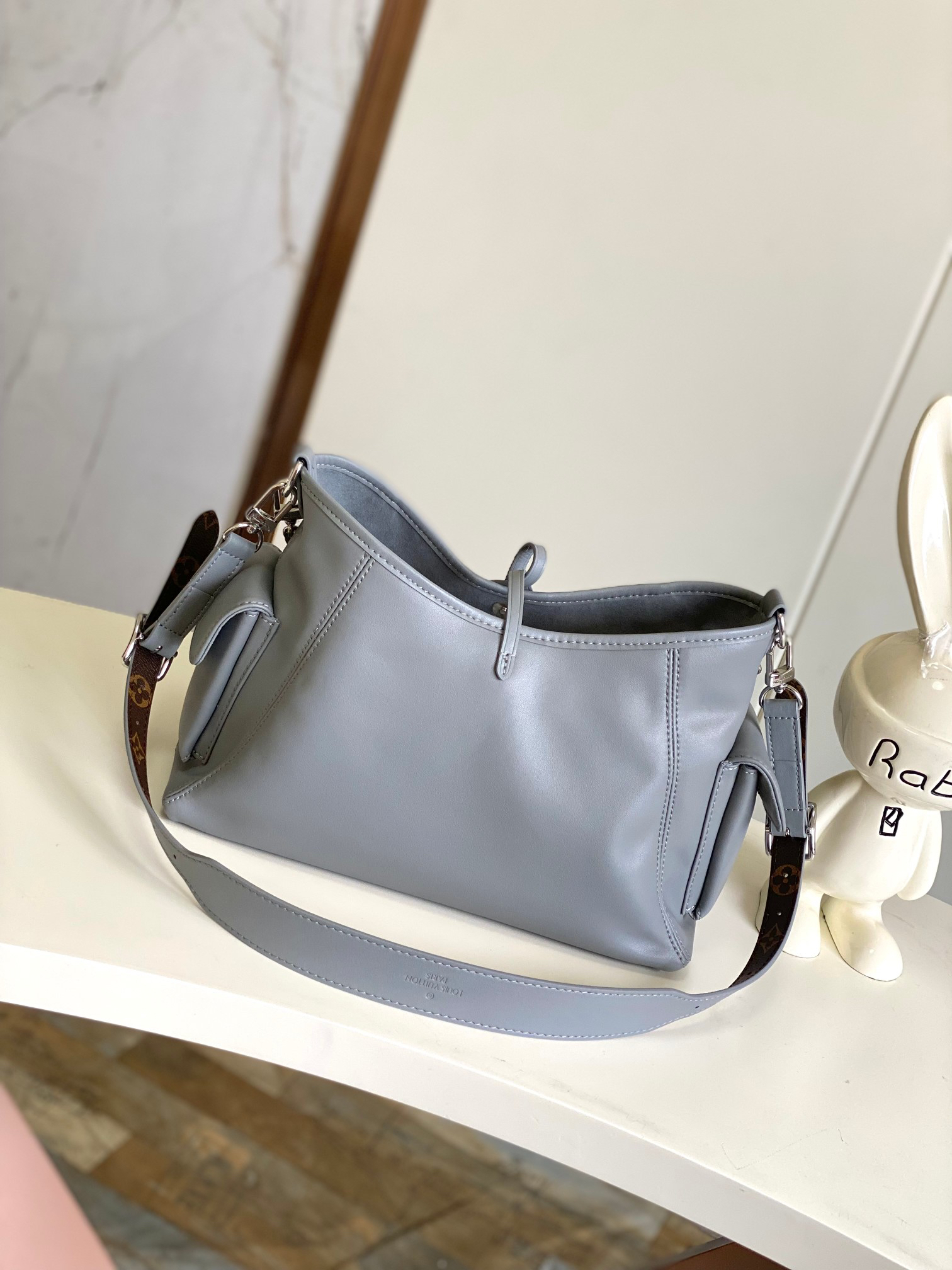 Louis Vuitton CarryAll Cargo Small Handbag, Gray - Image 3